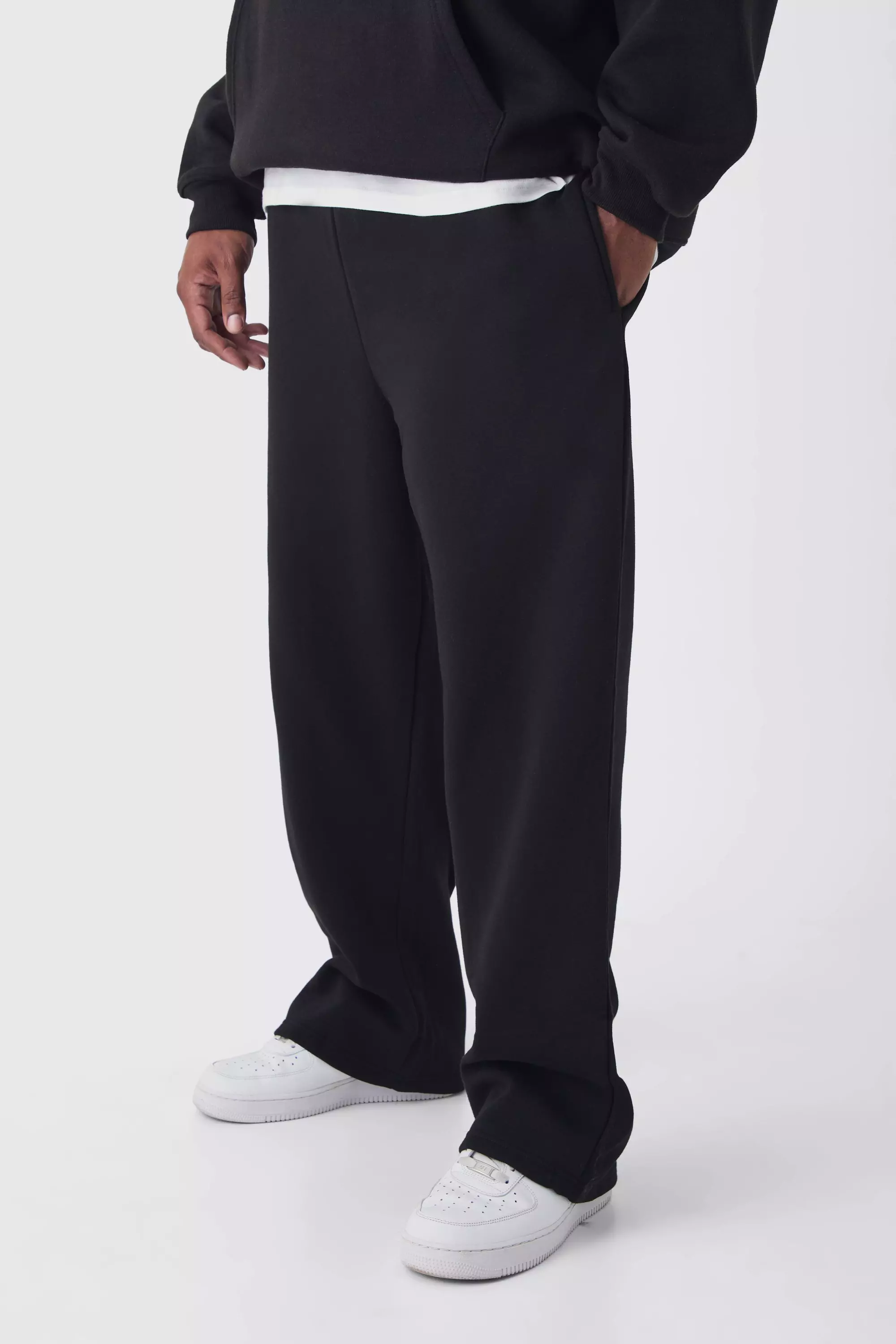 Boohooman black joggers hotsell
