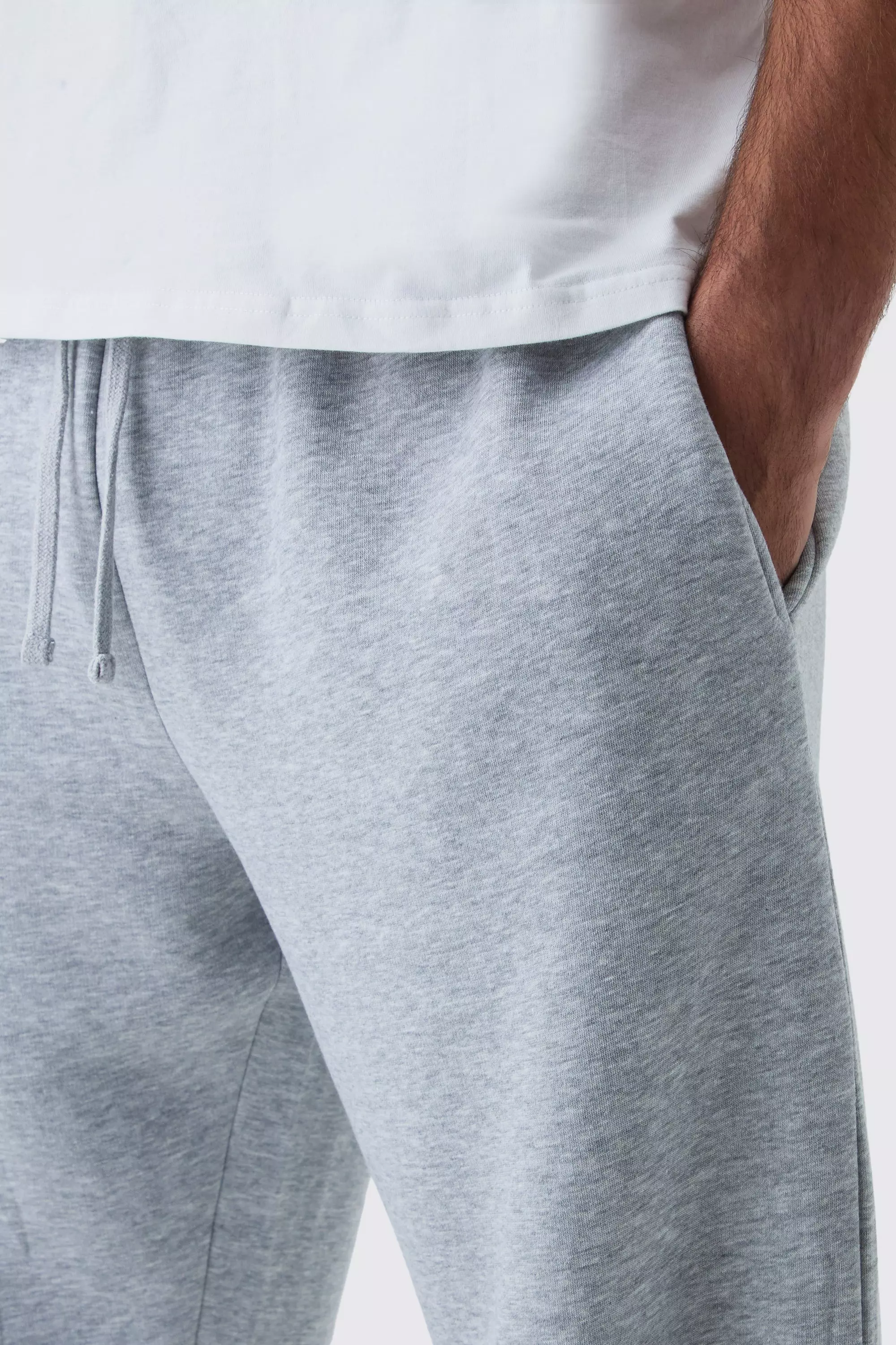 Grey marl Plus Basic Oversized Fit Joggers alternative image