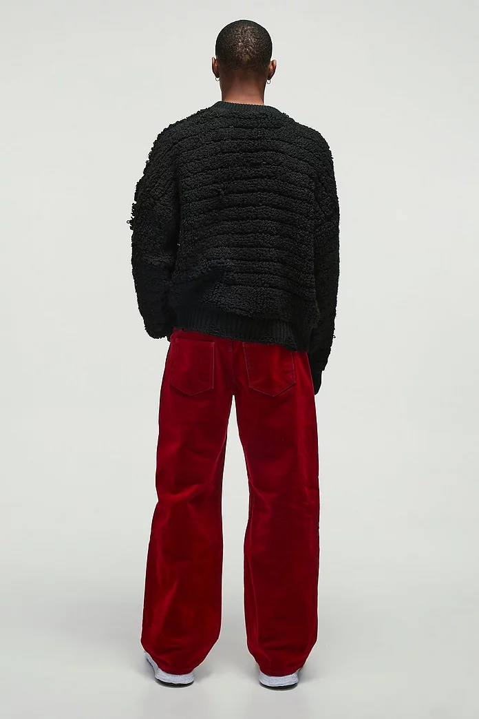 Relaxed Rigid Flocked Denim Jeans | boohooMAN USA Relaxed Rigid Flocked Denim Jeans | boohooMAN USA