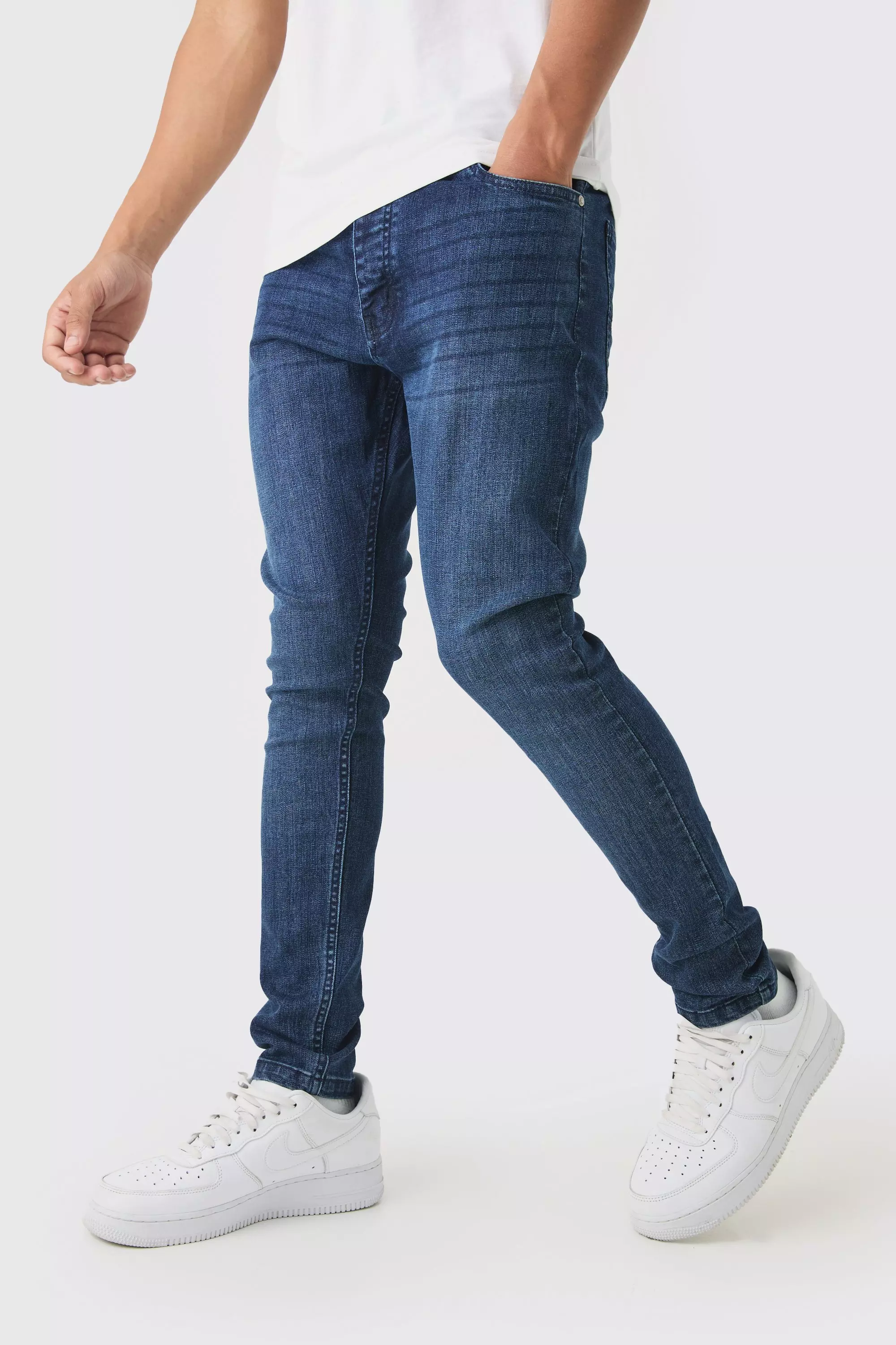 Super Skinny Fit Stretch Jeans Vintage blue