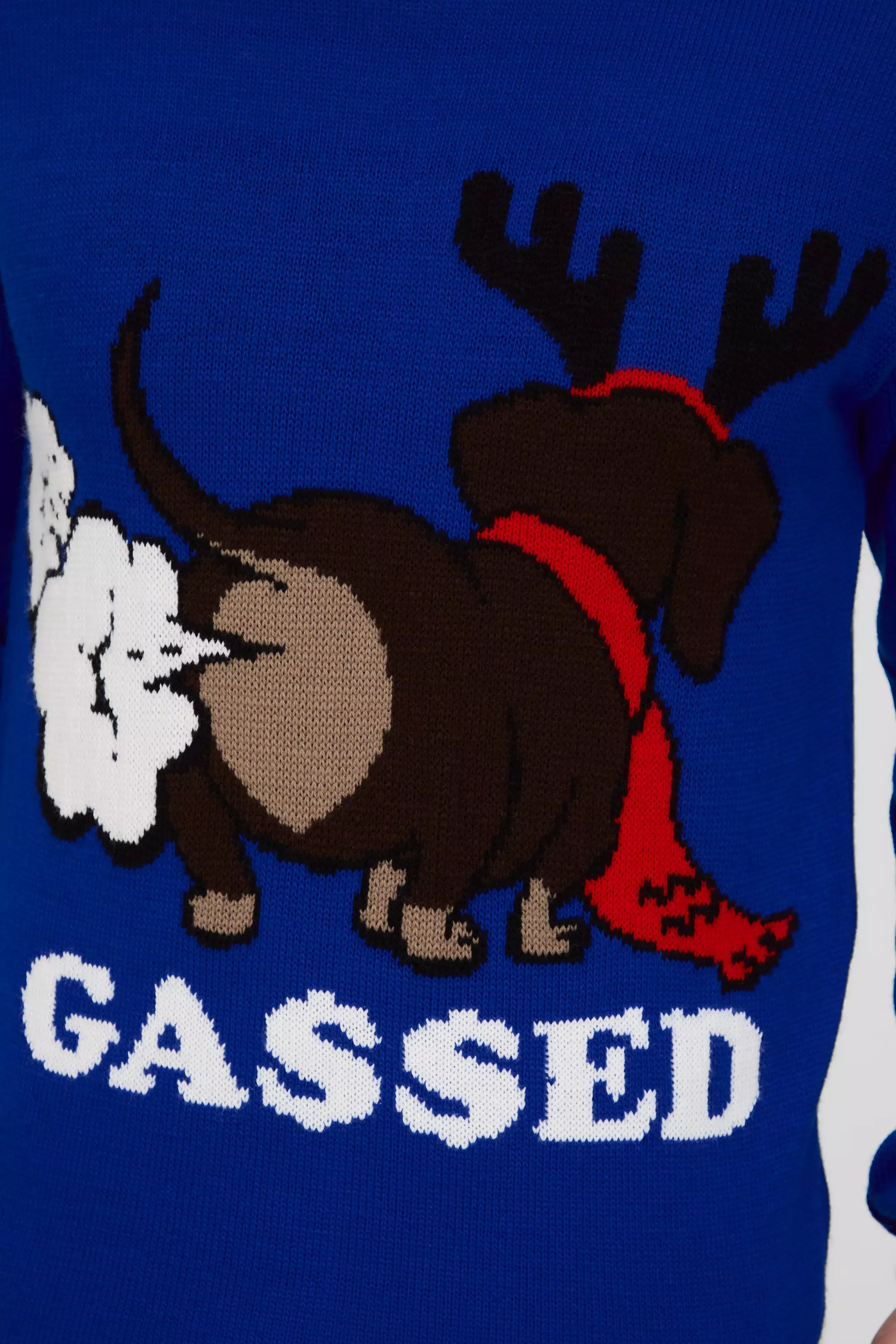 Cobalt Regular Fit Gassed Kersttrui alternatieve afbeelding
