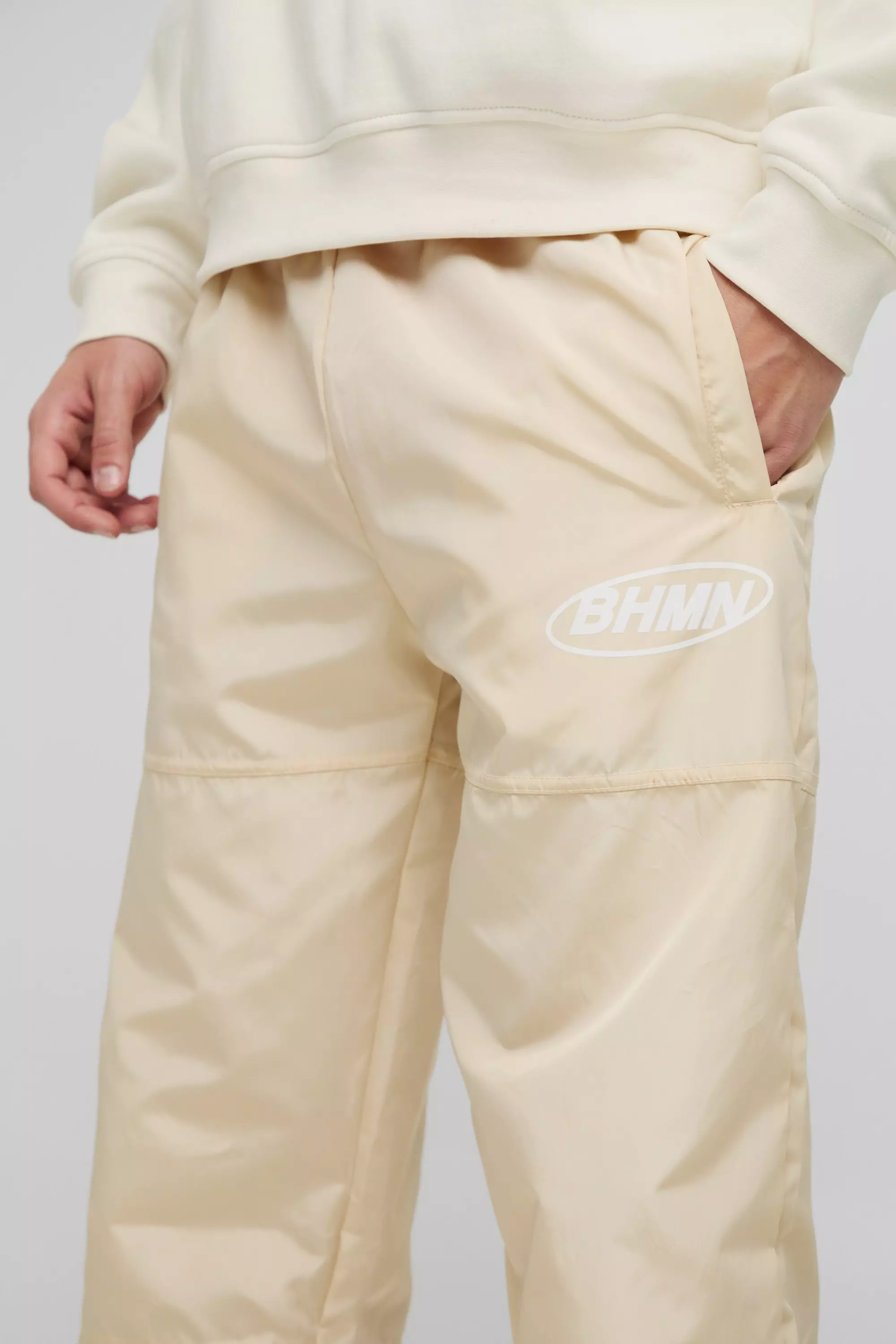 Lockere Nylon-Hose mit elastischem Bund, Stone alternatives Bild