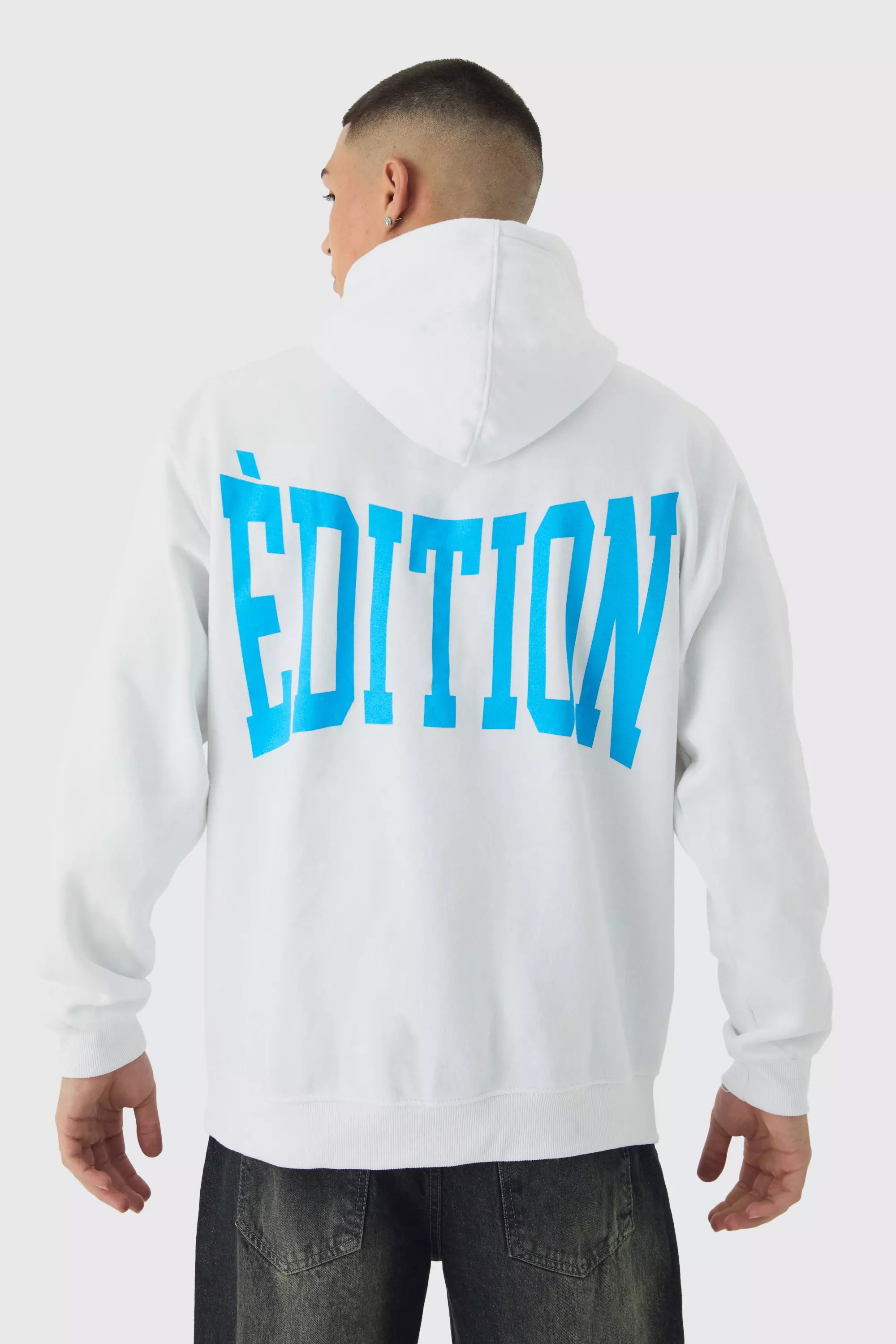 Oversized Limited Edition Back Print Hoodie boohooMAN