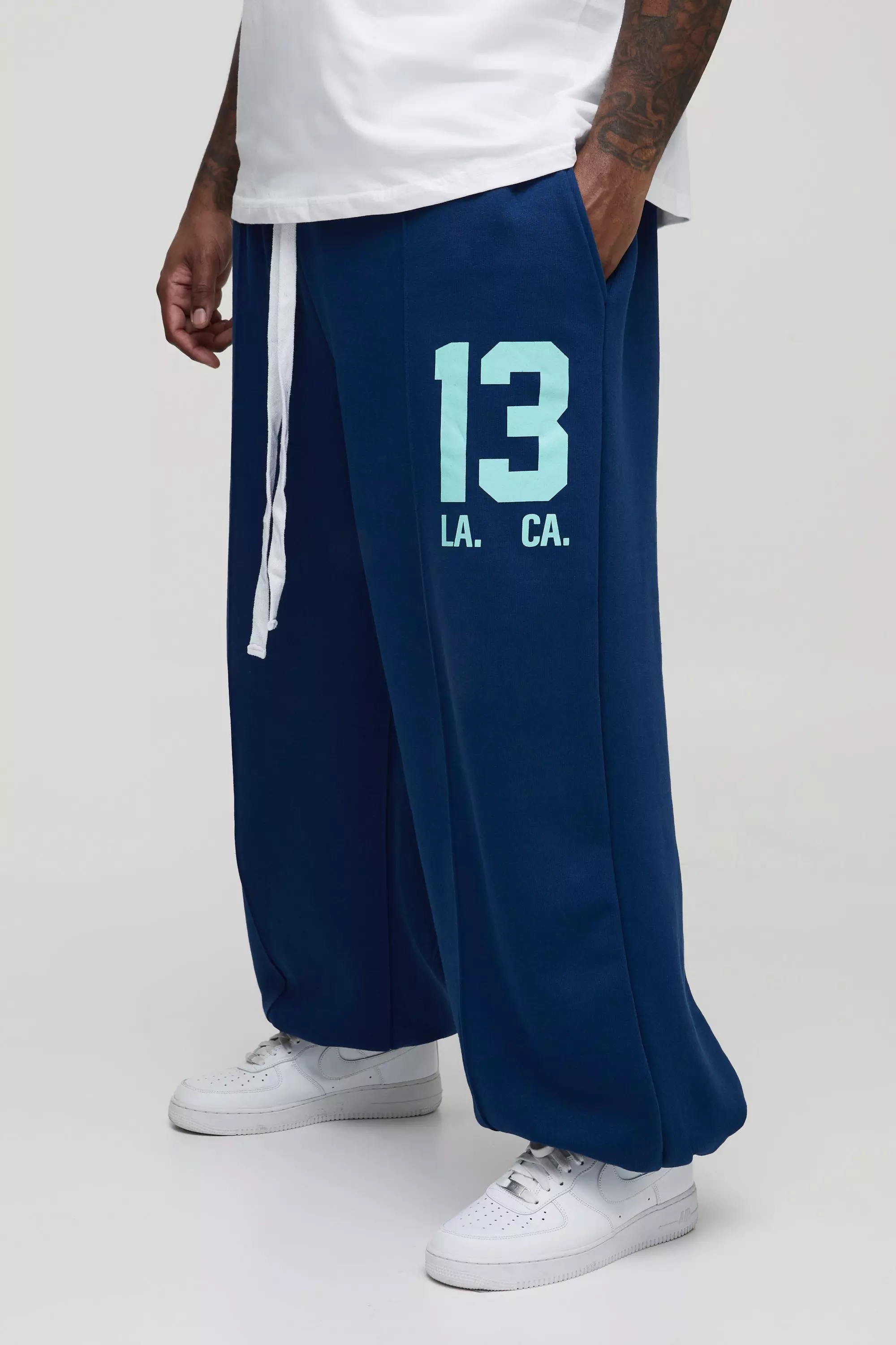 Blue Plus 13 Varsity Oversized Joggers alternative image