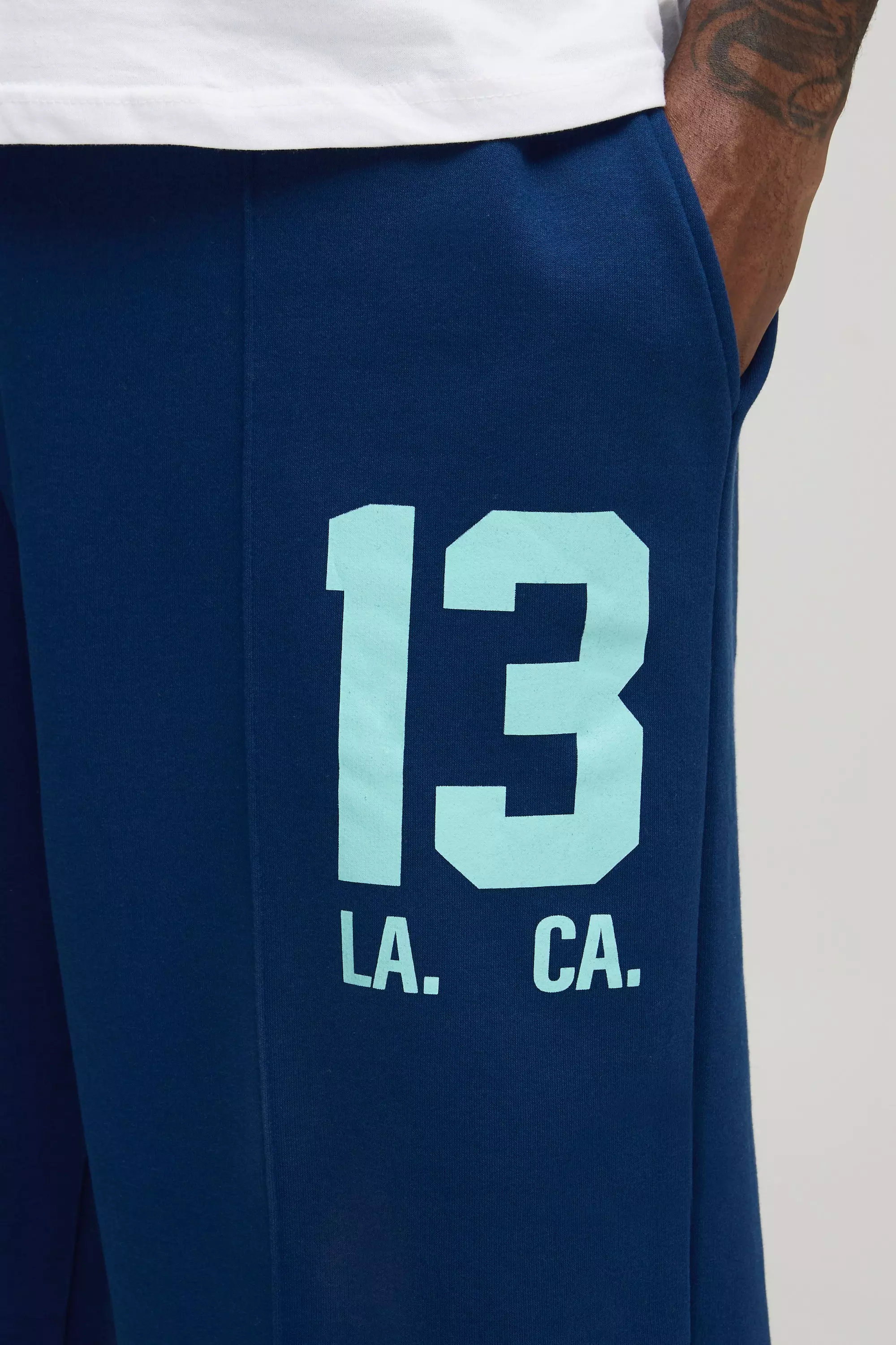 Blue Plus 13 Varsity Oversized Joggers alternative image