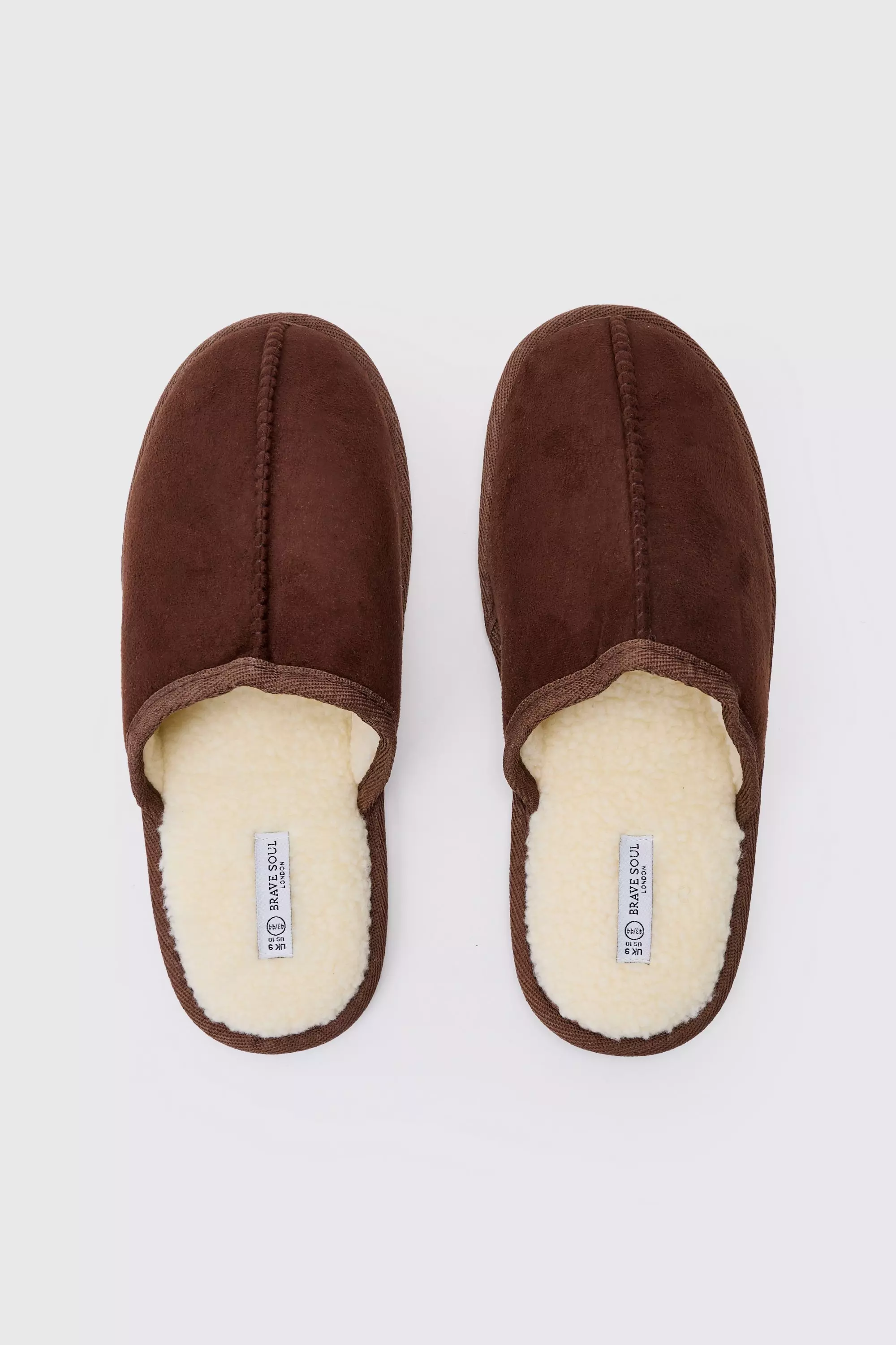 Faux Suede Slipper In Brown alternative image
