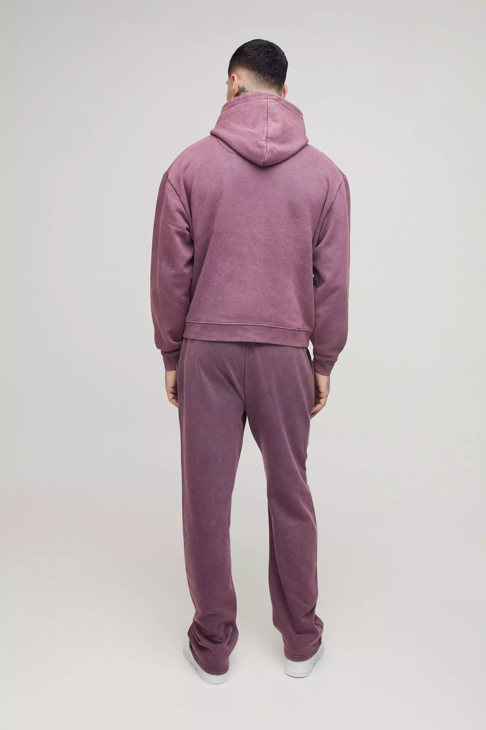 Purple Tall Oversized Boxy Washed Hoodie alternative image