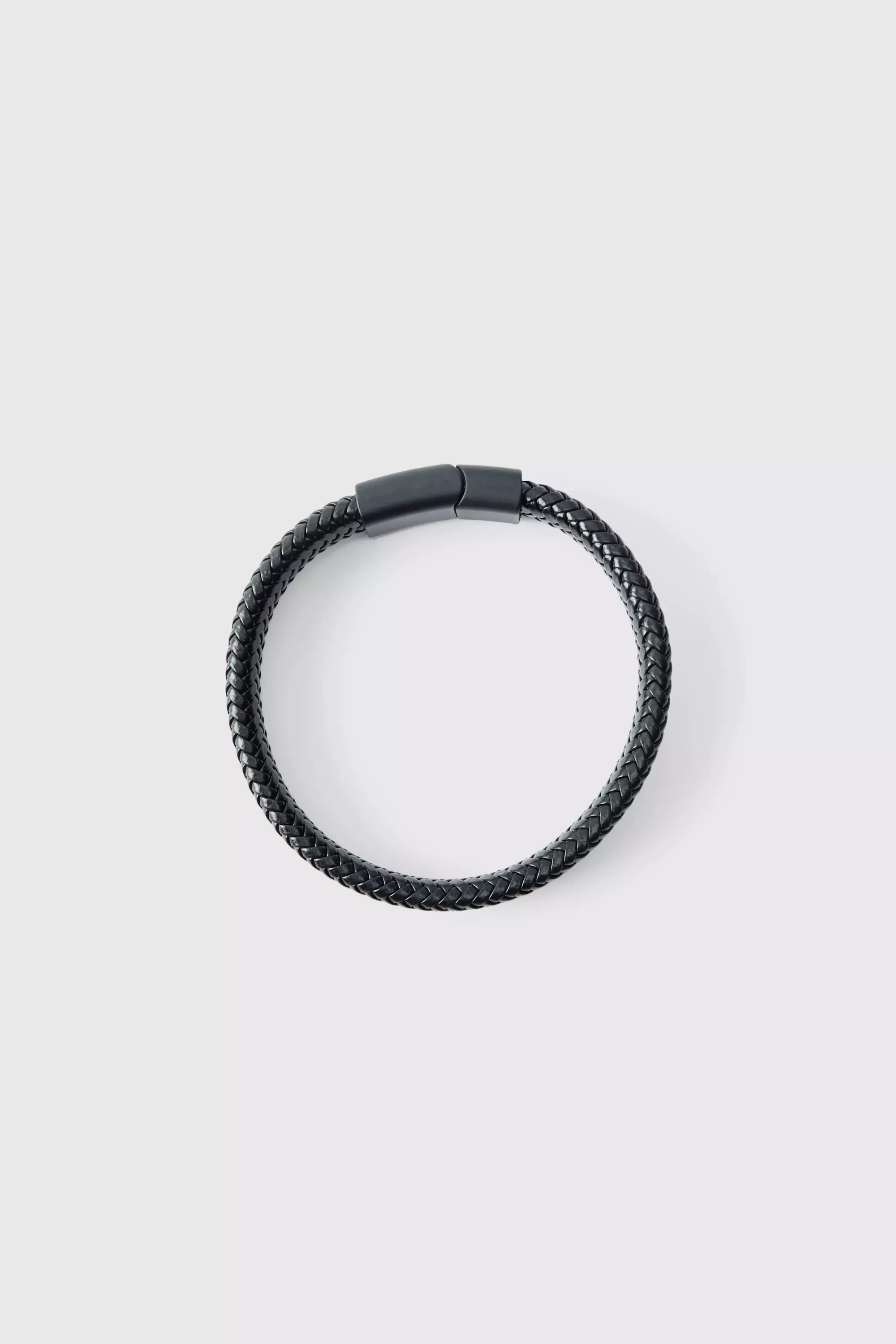 Textured Bracelet In Black Black