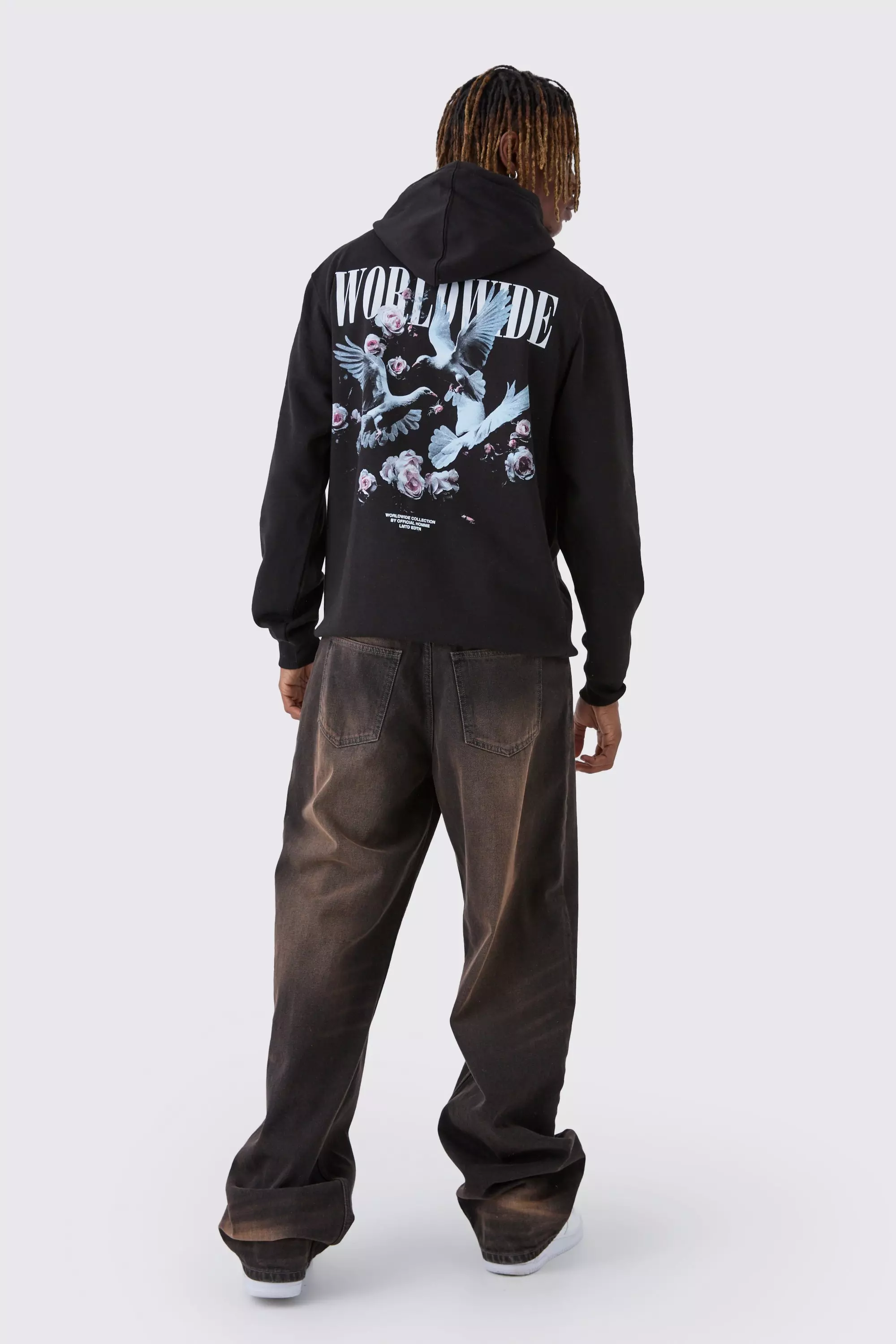 Black Tall Dove Worldwide Regular Fit Hoodie alternative image