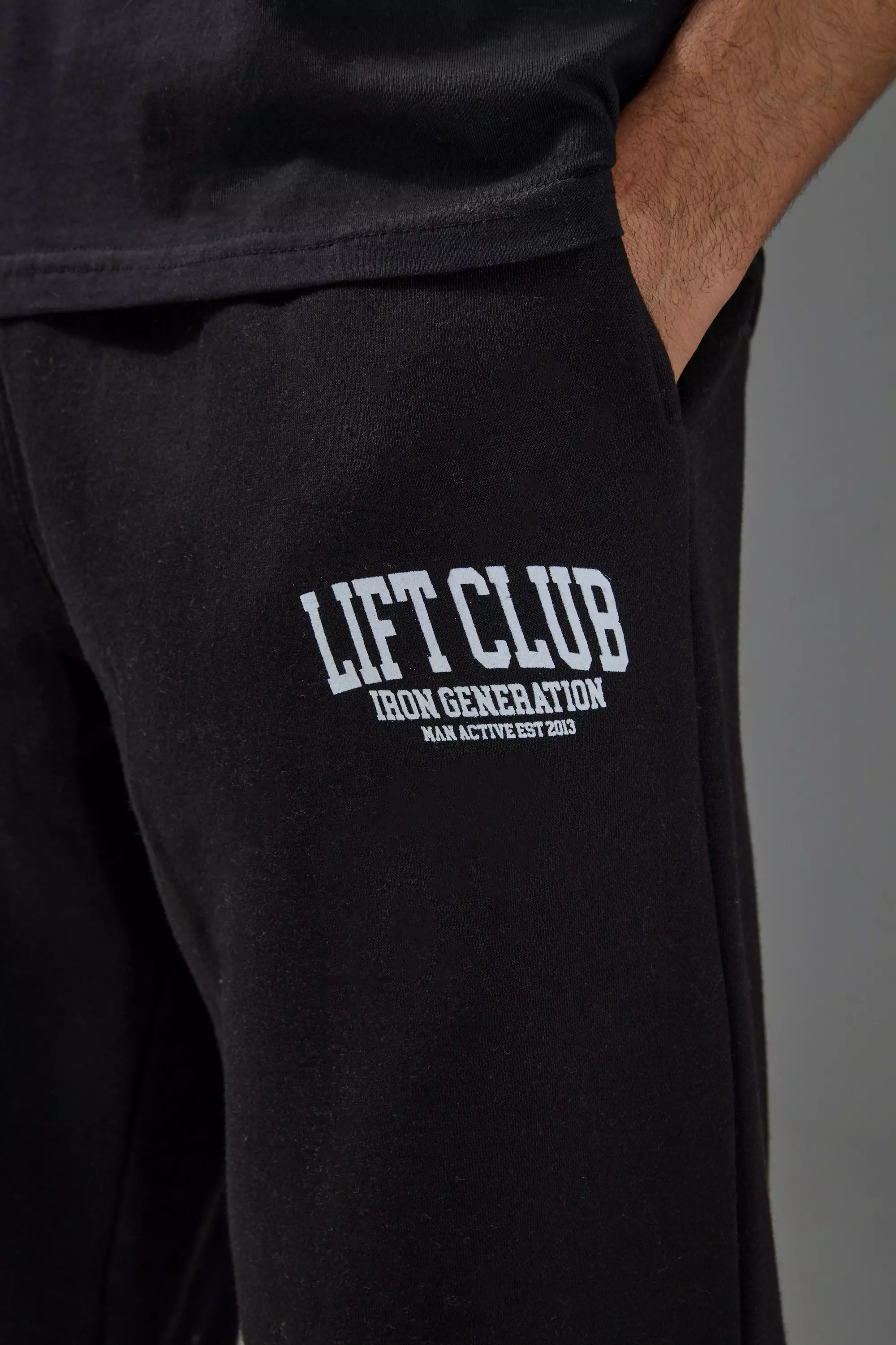 Black Man Active Lift Club Oversized Jogger alternative image