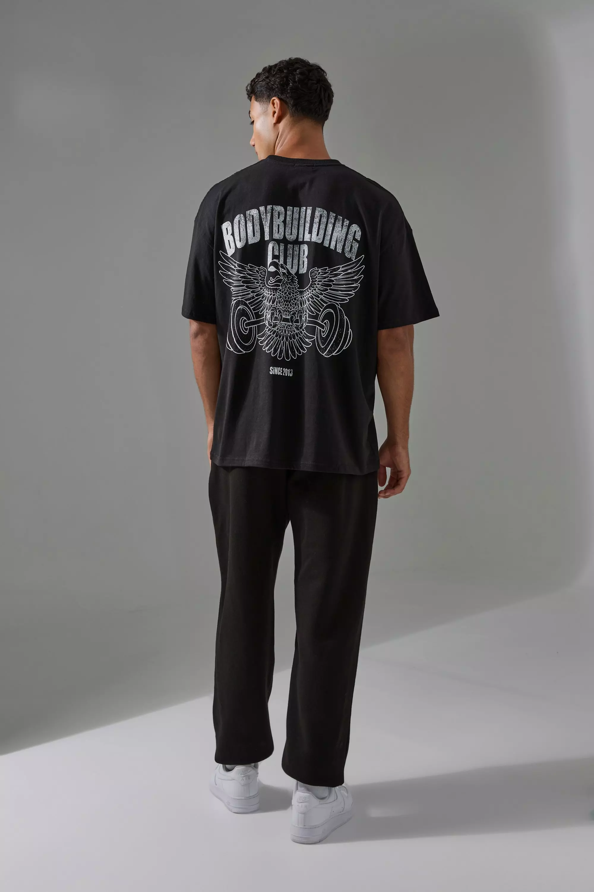 Black Man Active Oversized Fit Sweatpants alternative image