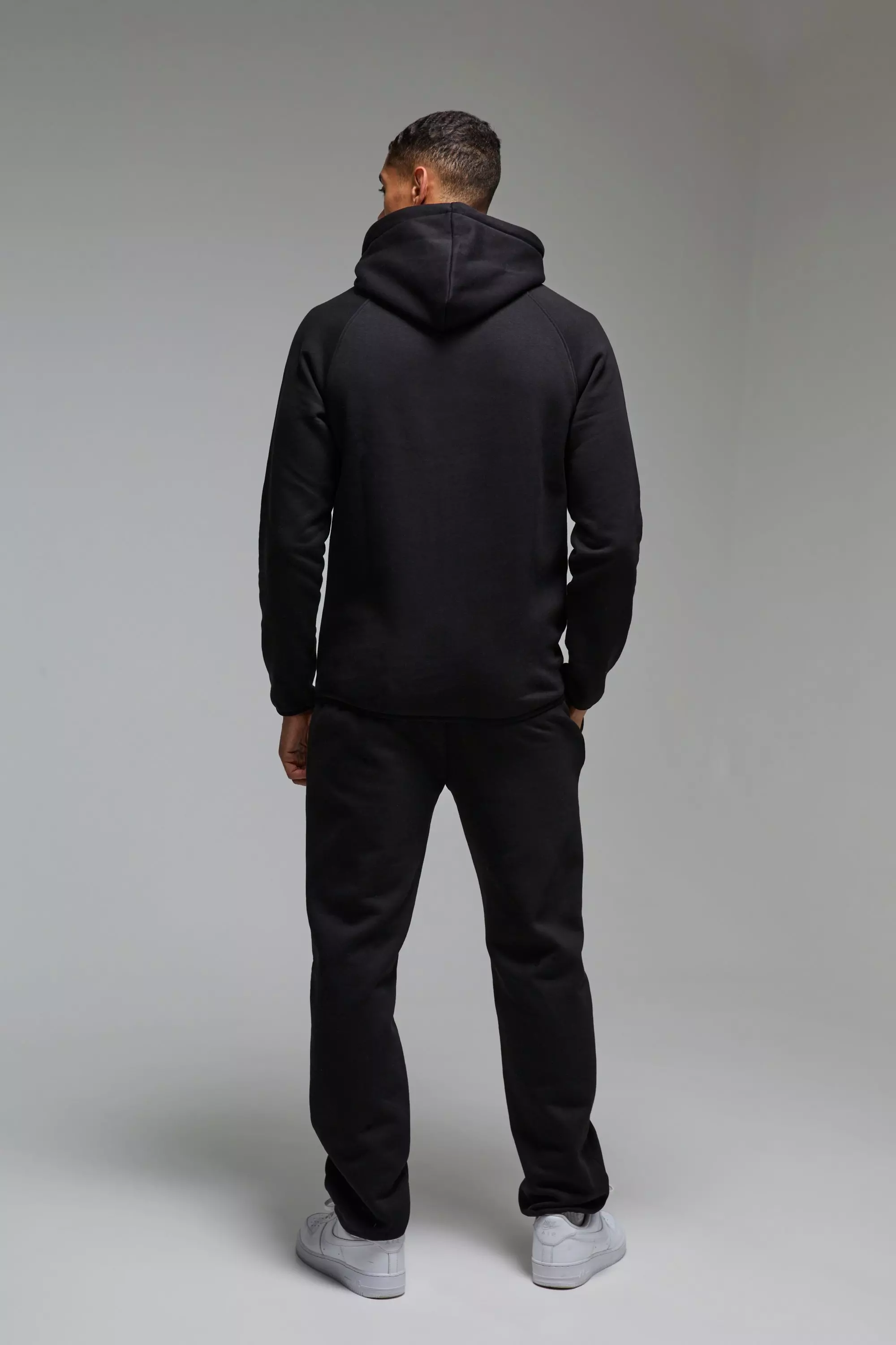 Black Man Active Regular Fit Badge Hoodie alternative image