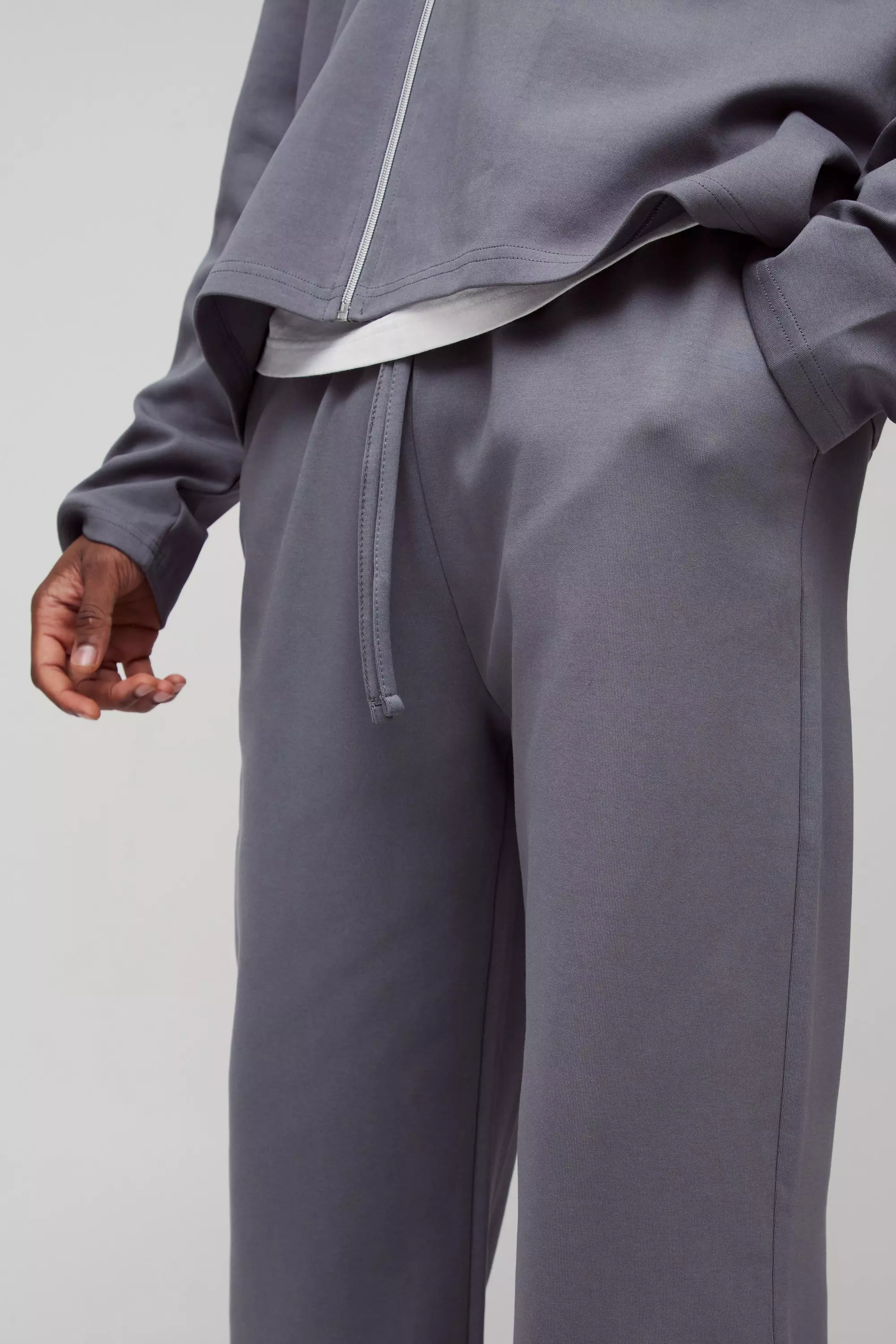 Tall - Sweat à capuche oversize à surpiqûres, Charcoal autre image