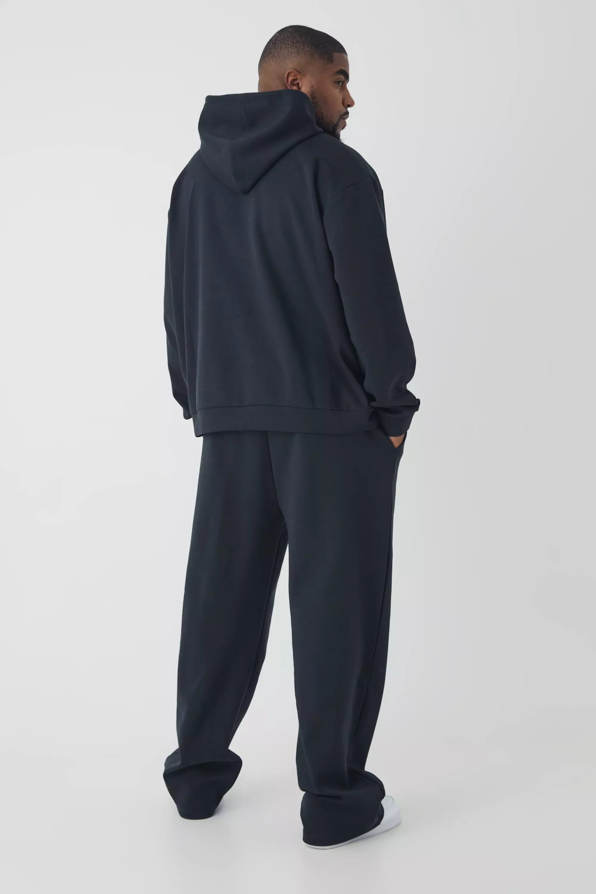 Plus kastiger Oversize Hoodie, Black alternatives Bild