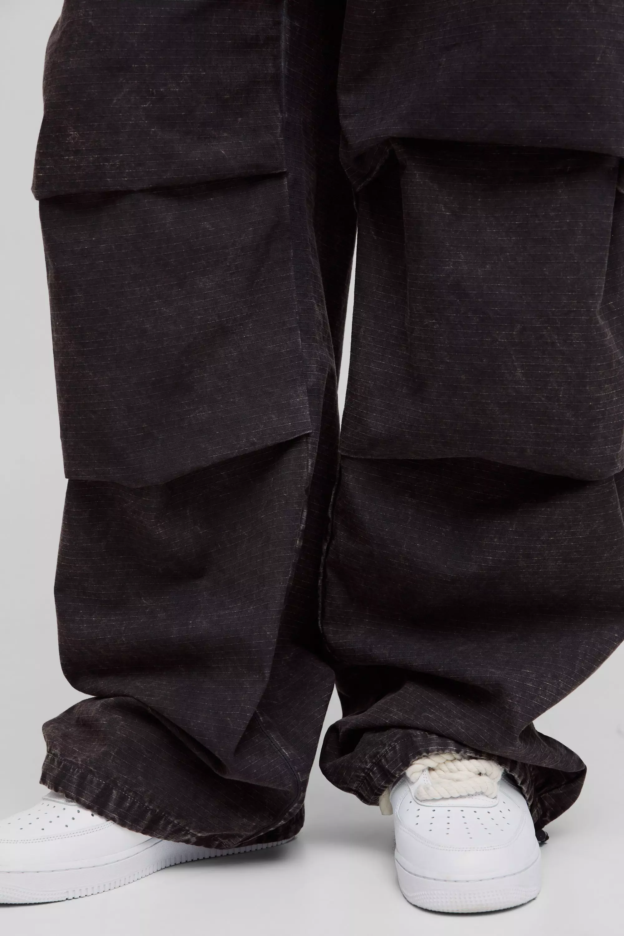 Tall - Pantalon parachute délavé, Charcoal autre image