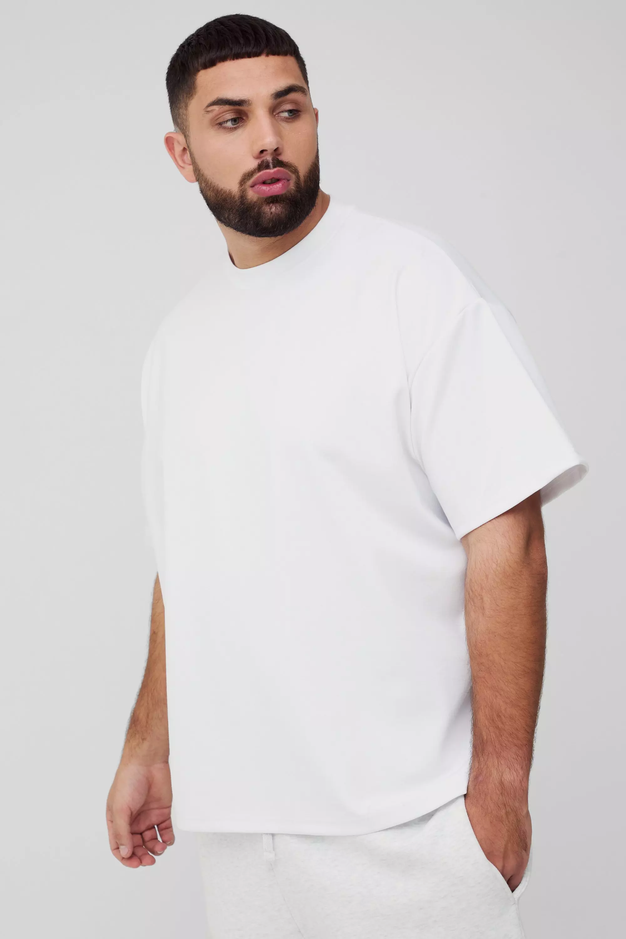 White Plus Oversized Super Heavy Premium T-shirt