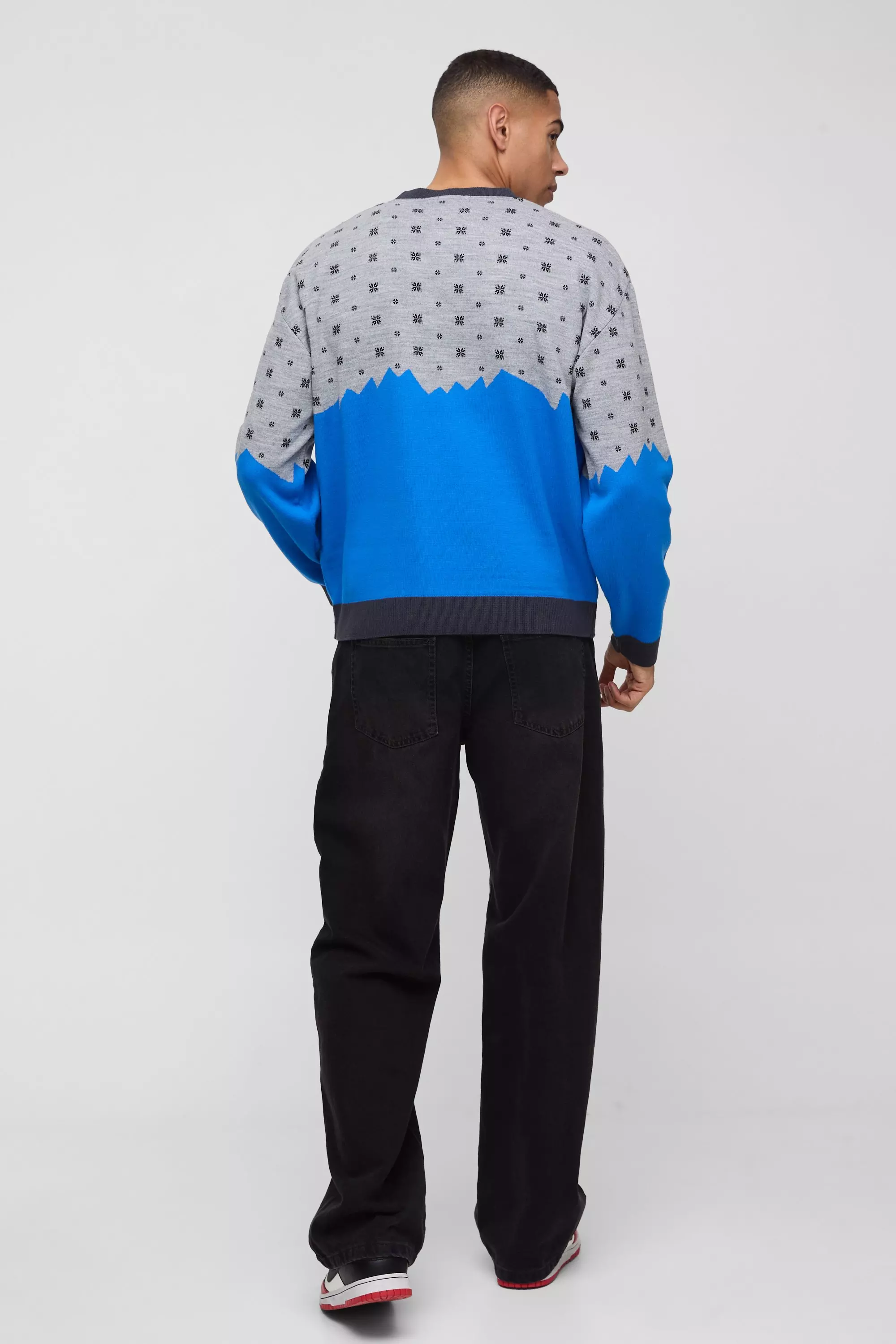 Stone Oversized Boxy Ski Valley Knitted Jumper alternative image