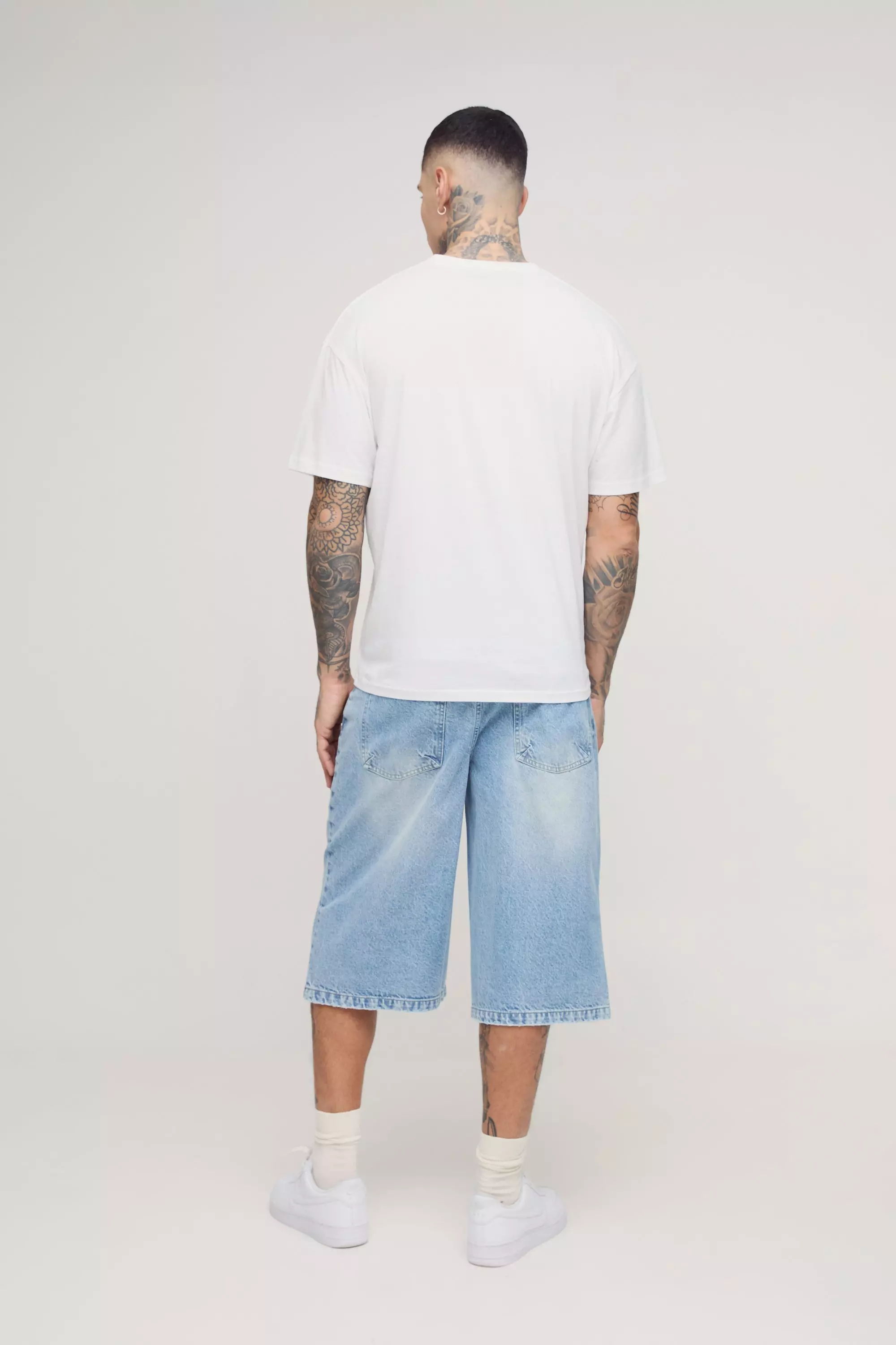 Tall - Bermuda délavé à déchirures, Stonewash autre image