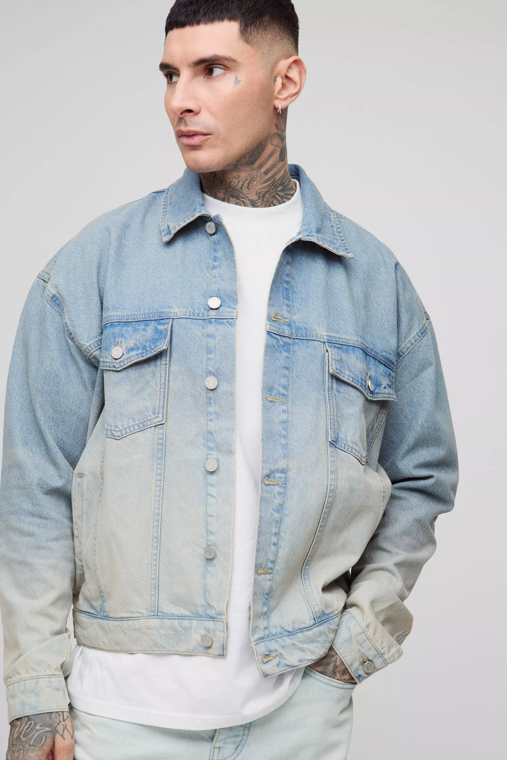 Tall - Veste oversize classique, Stonewash autre image