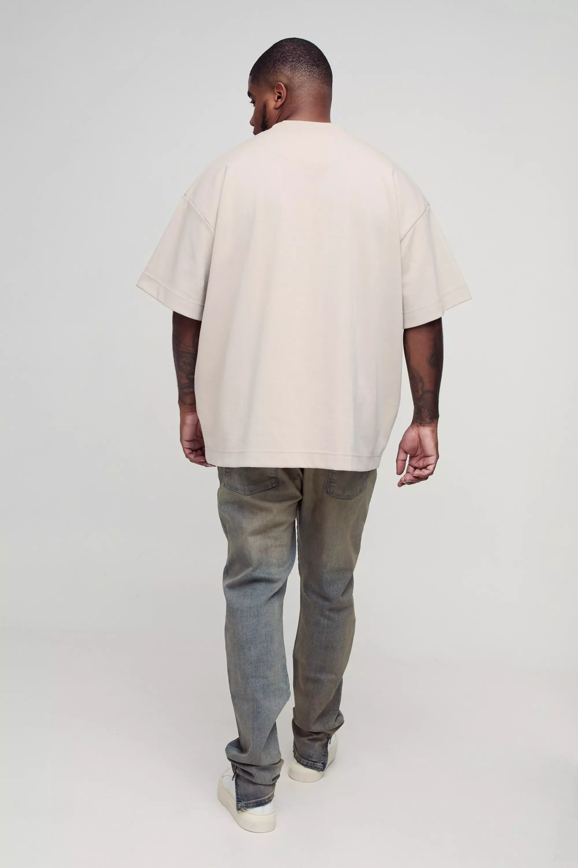 Grande taille - Jean skinny déchiré, Antique wash autre image