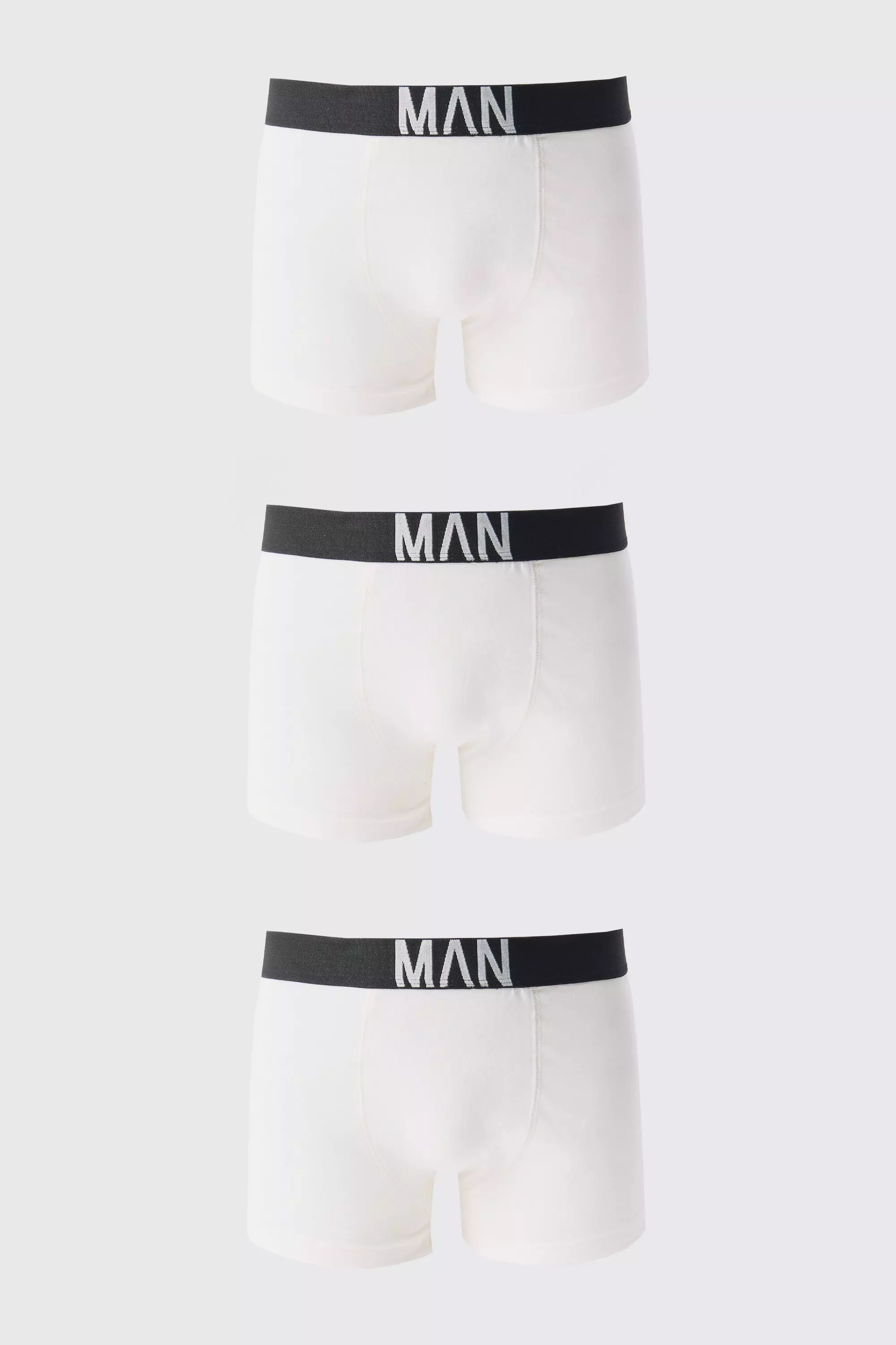 3 Pack MAN Trunks White