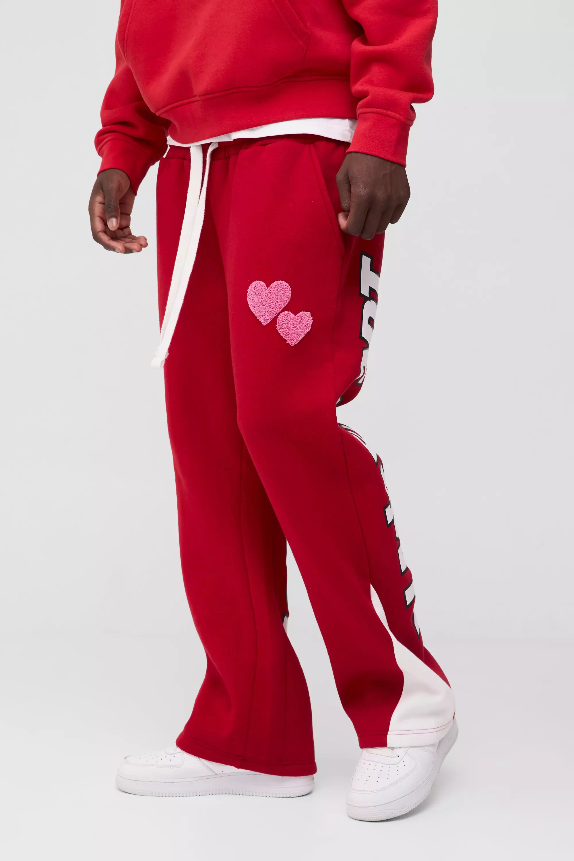 Red Regular Fit Limited Edition Gusset Joggers alternative image