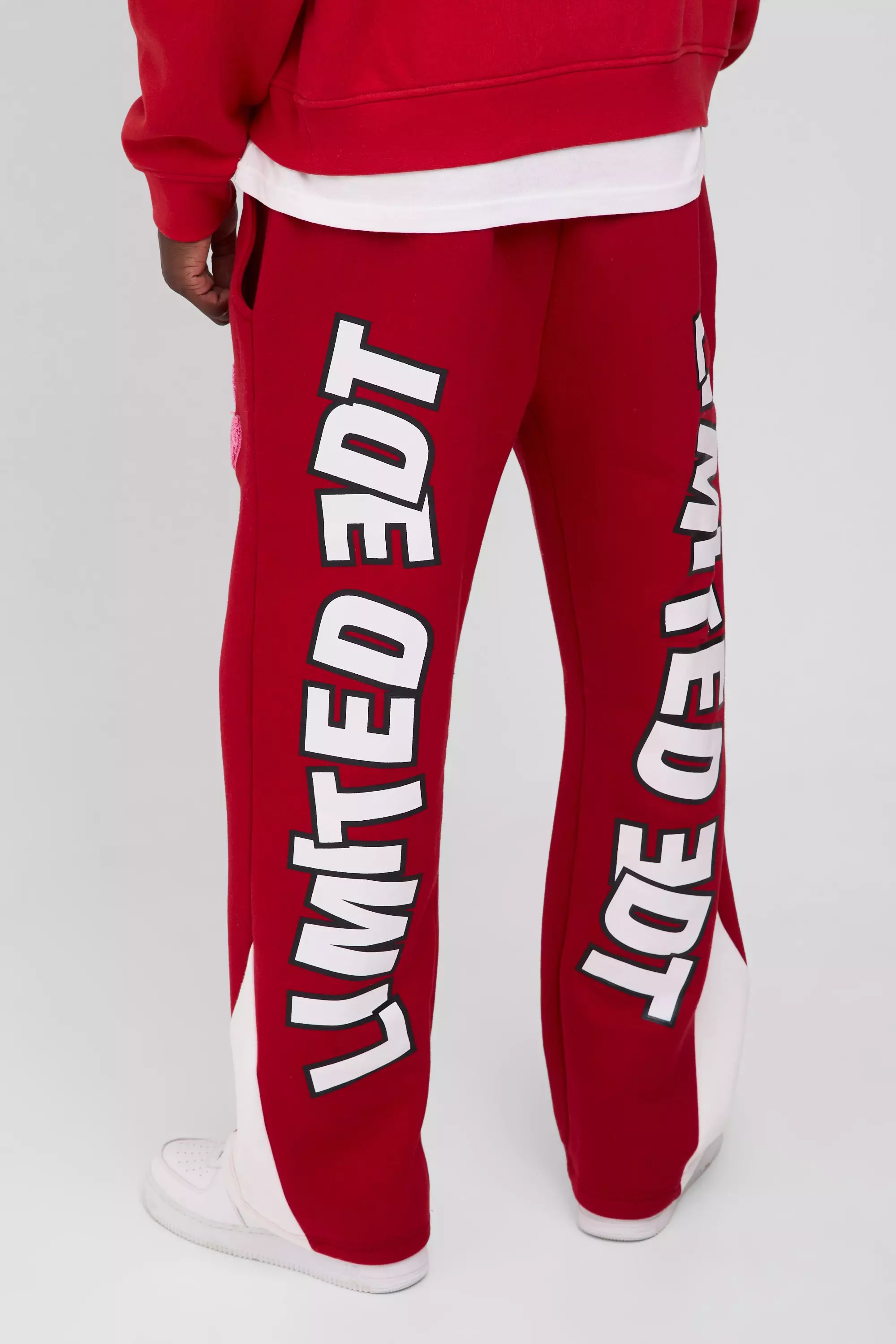 Red Regular Fit Limited Edition Gusset Joggers alternative image