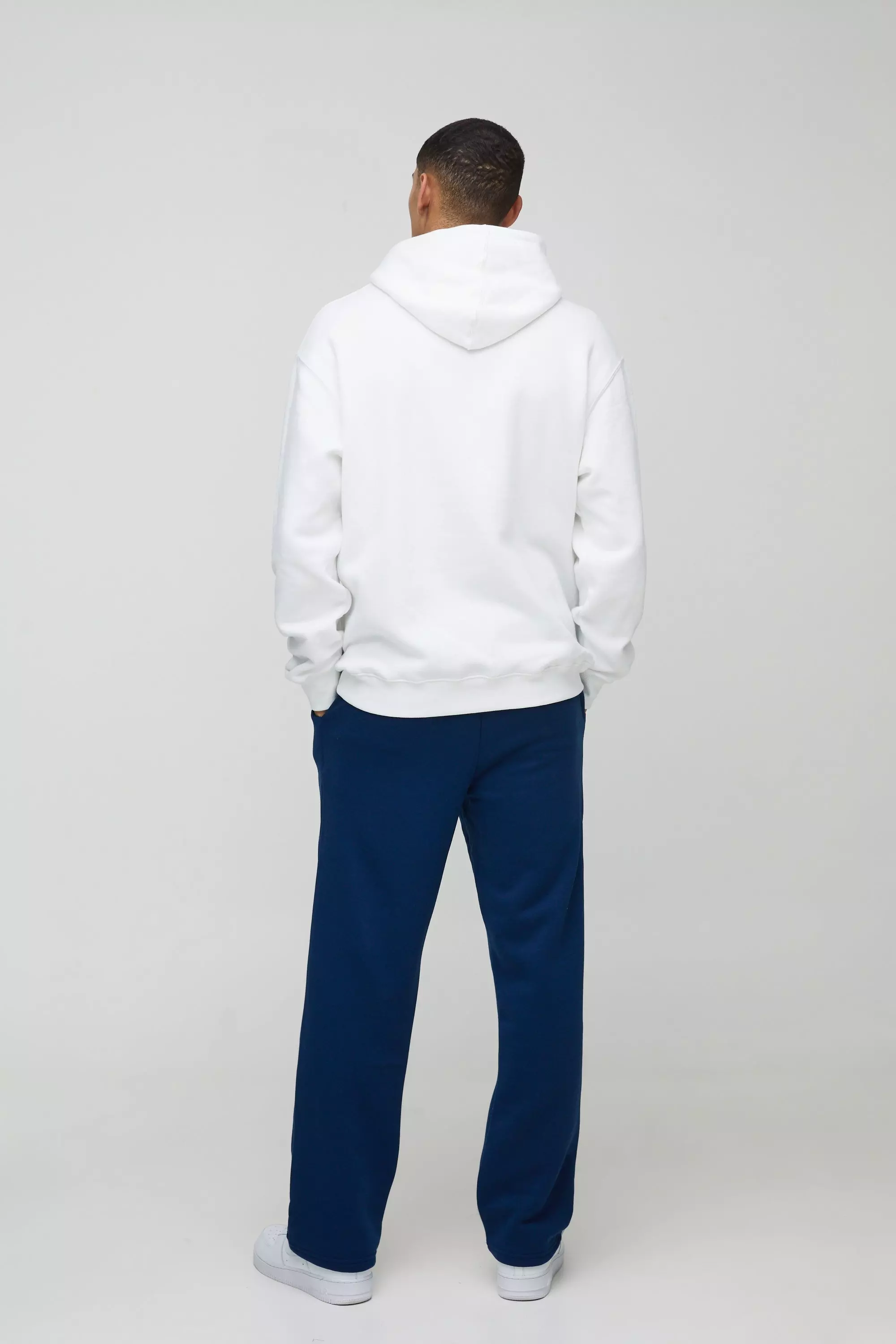 Navy Relaxed Fit Homme Paint Splatter Gusset Jogger alternative image