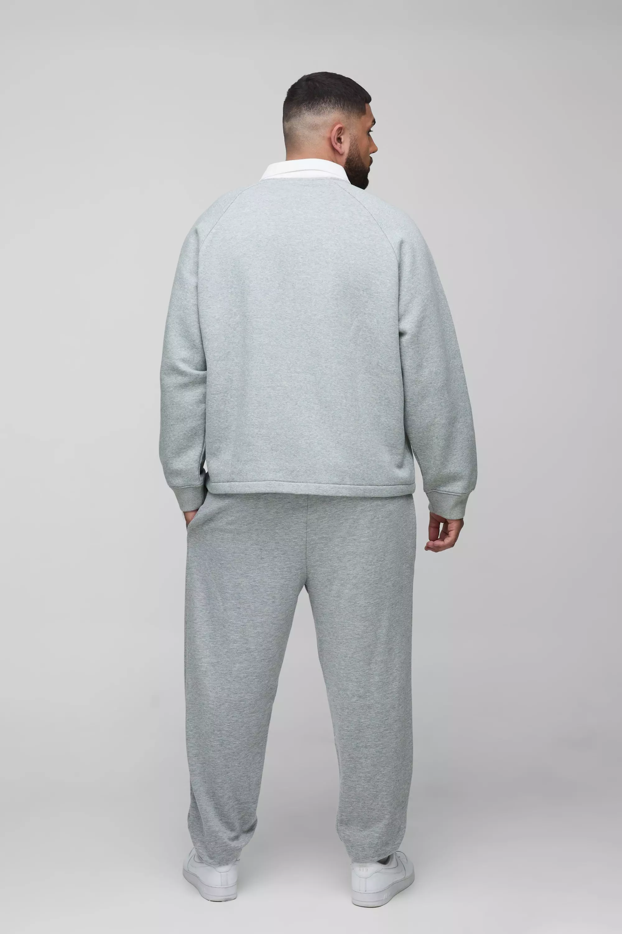 Grande taille - Sweat oversize en gris, Grey autre image