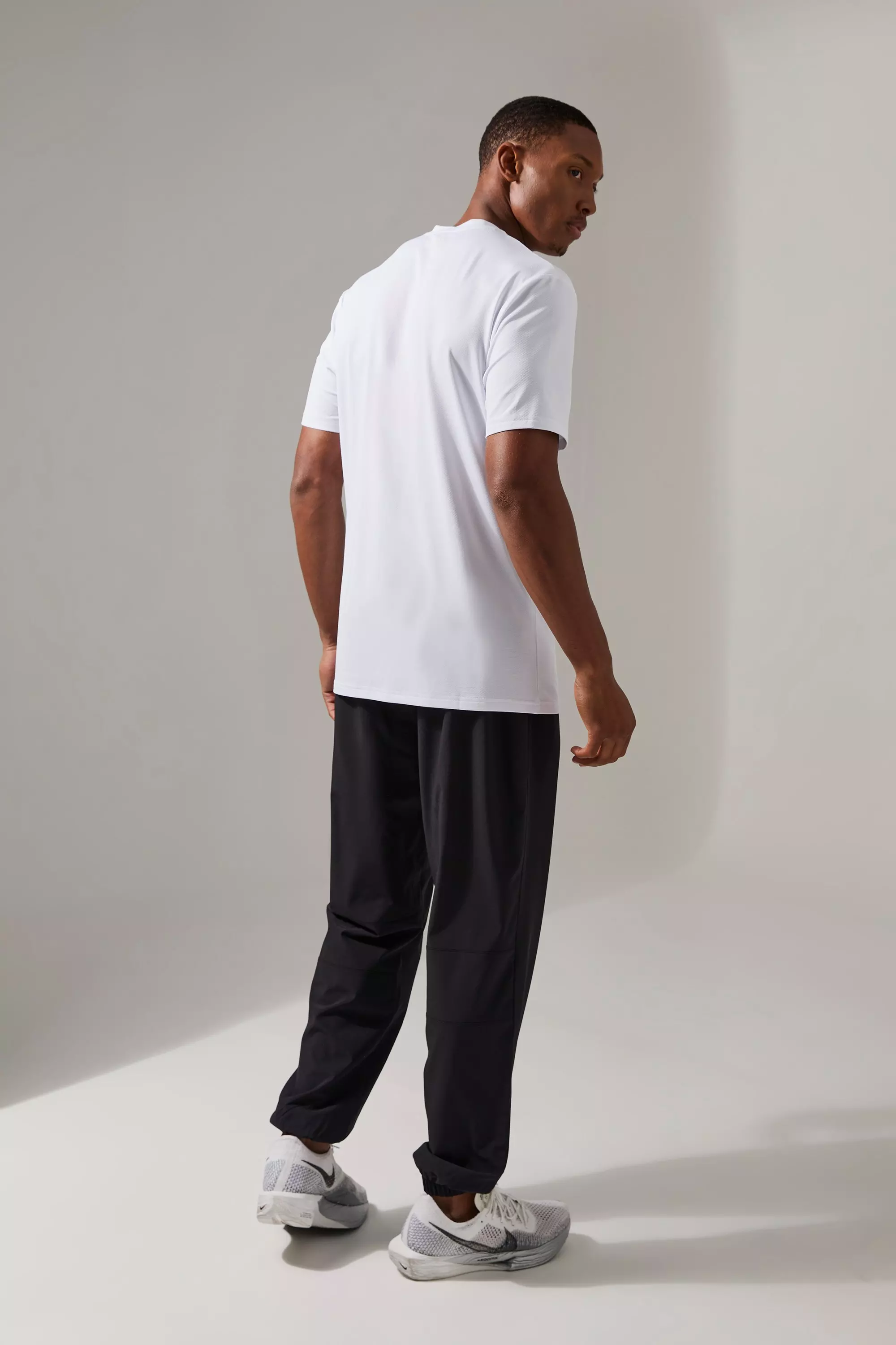 White Man Active Sweat-Wicking Gym Performance T-Shirt alternative image