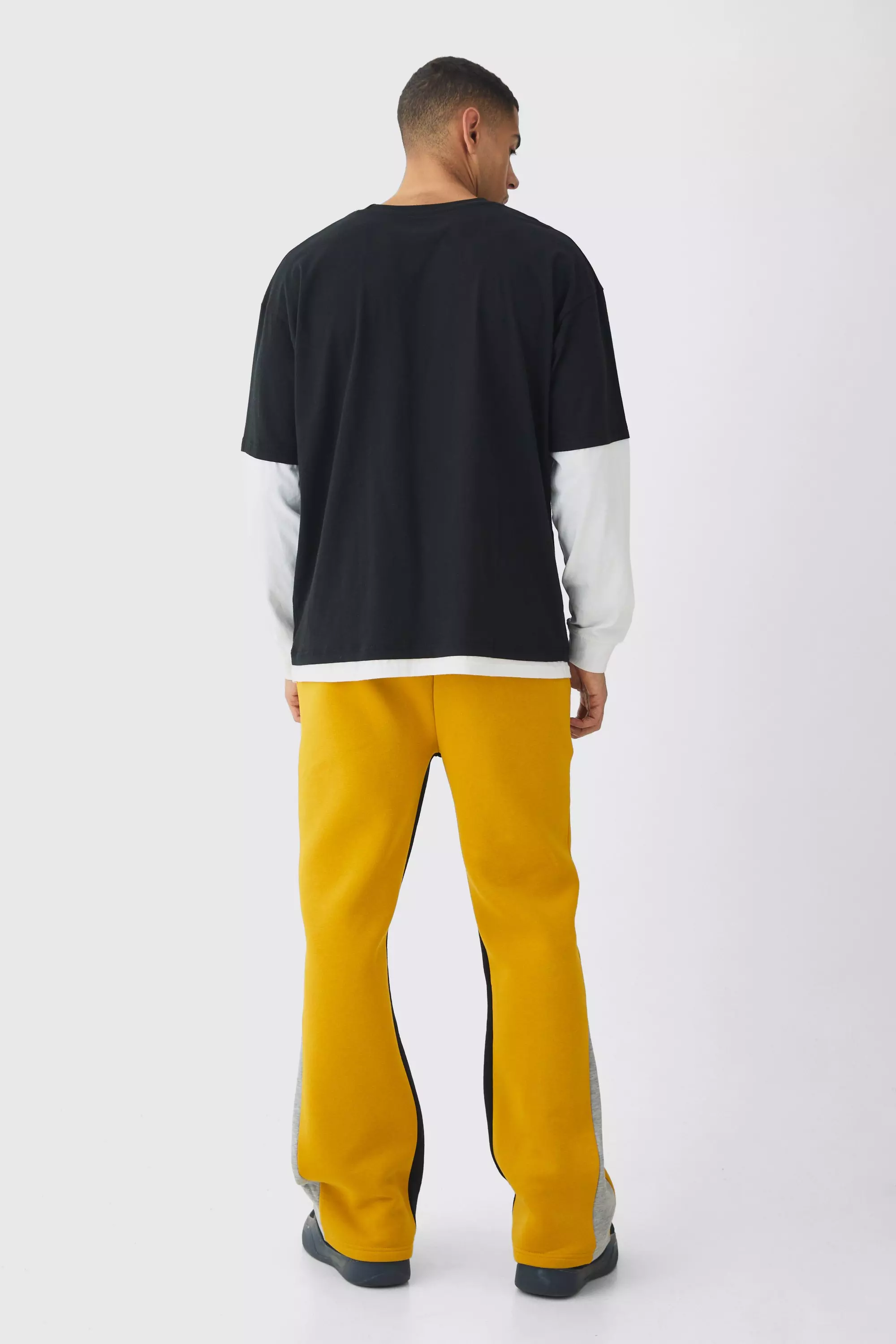 Yellow Regular Fit Ltd Edt Man Paint Splatter Gusset Jogger alternative image