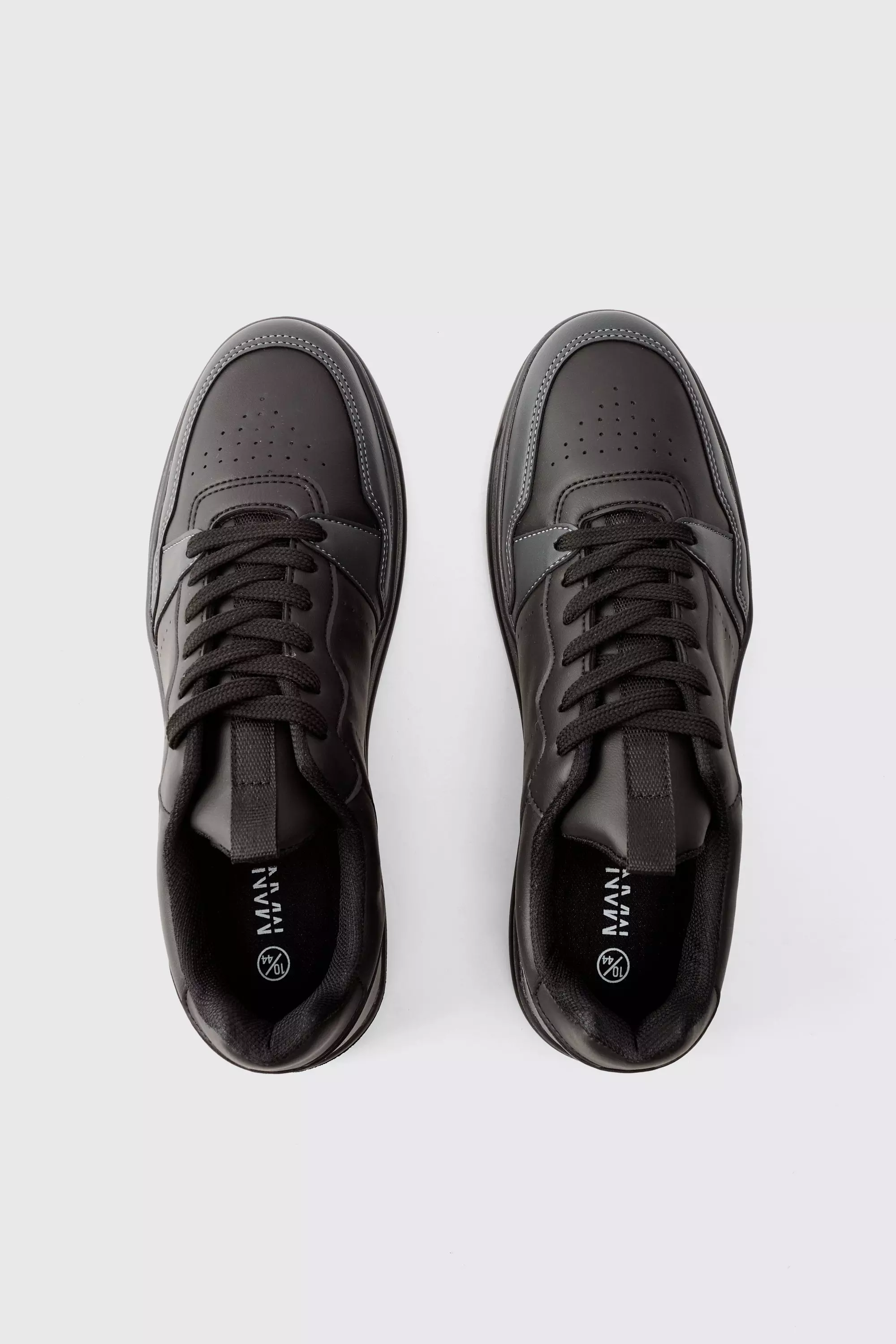Panel Chunky Sneakers In Black alternative image
