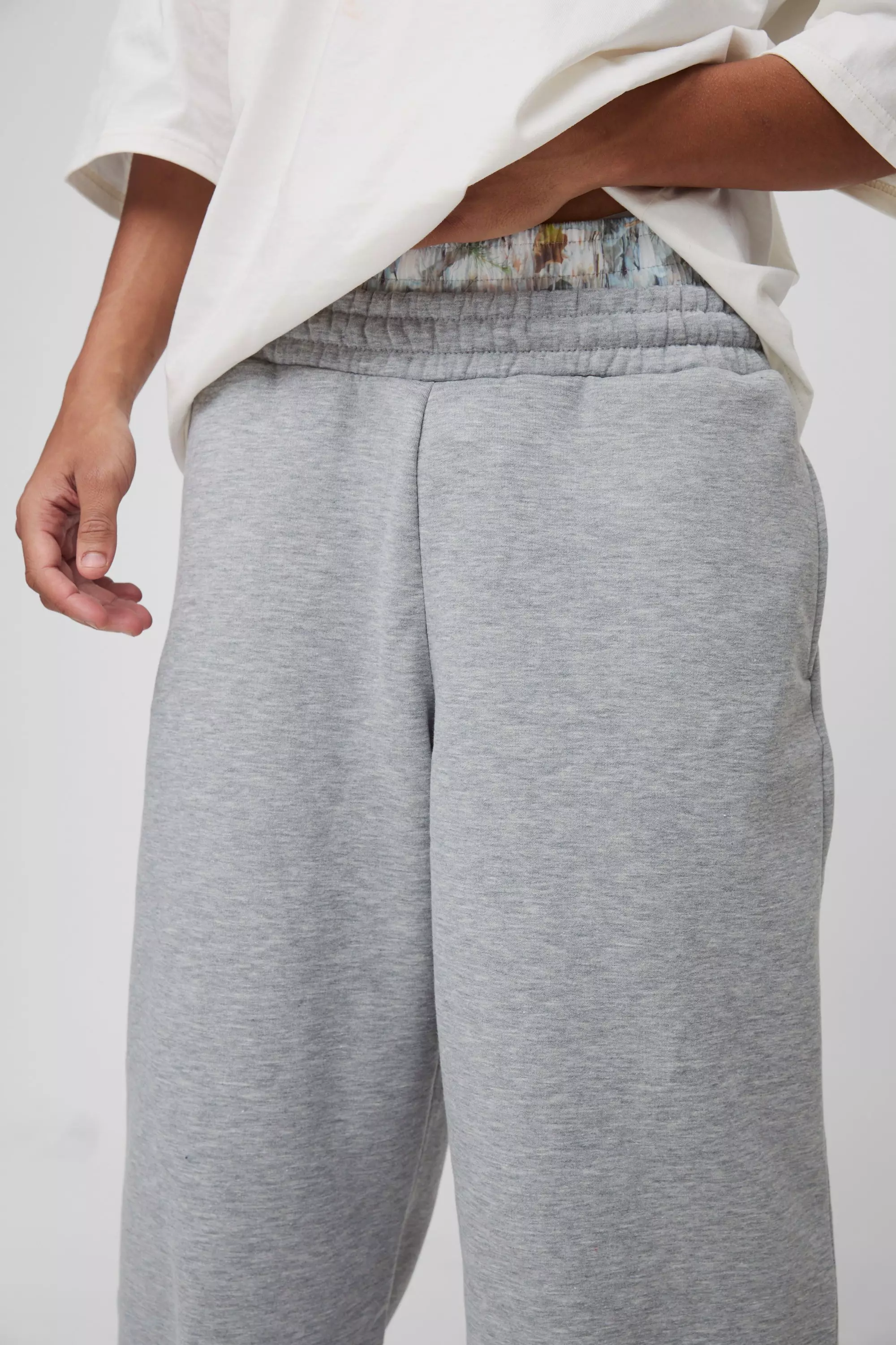 Wide Leg Camo Printed Boxer Waistband Sweatpants | boohooMAN USA