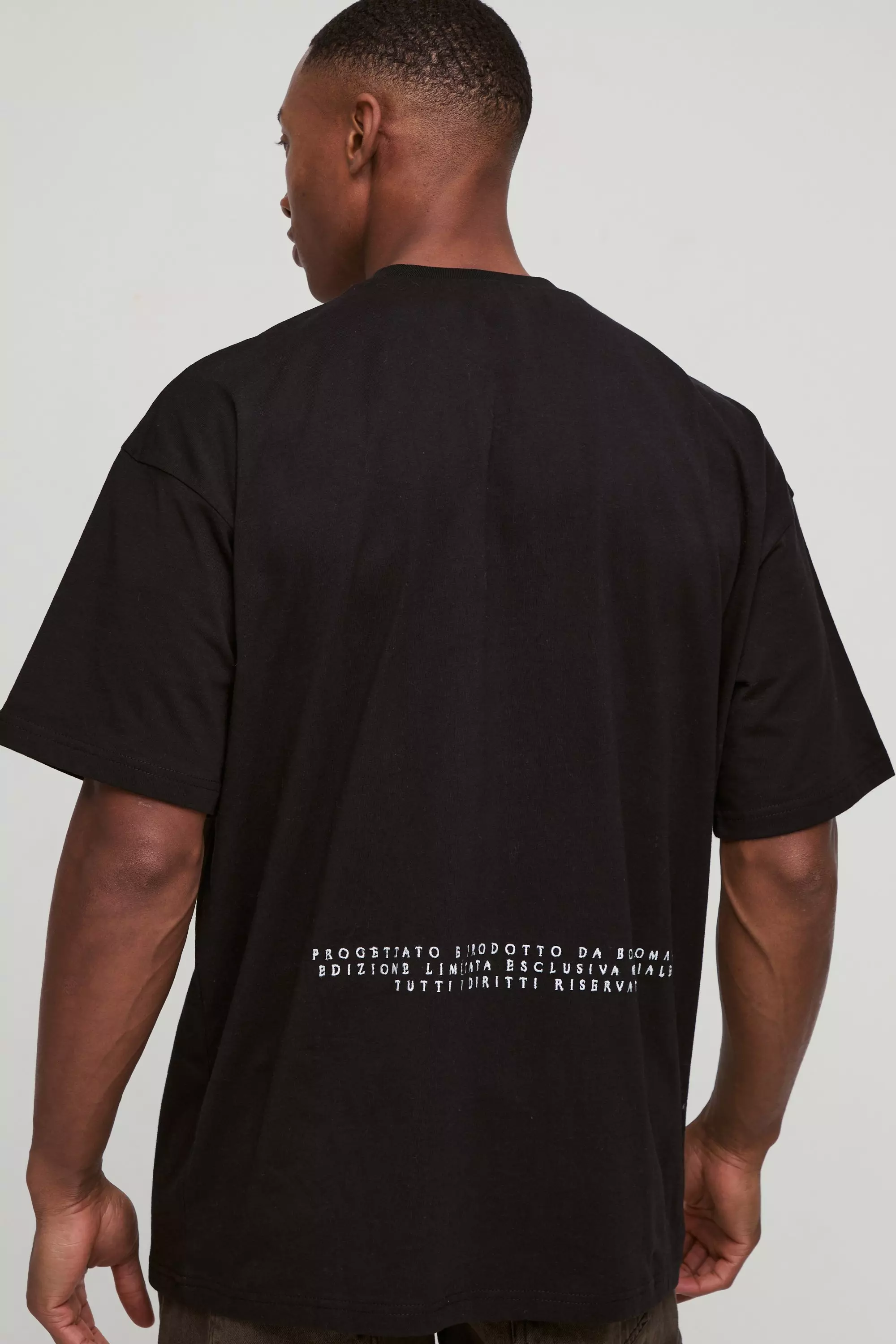 Oversize T-Shirt mit Renaissance-Print, Black alternatives Bild