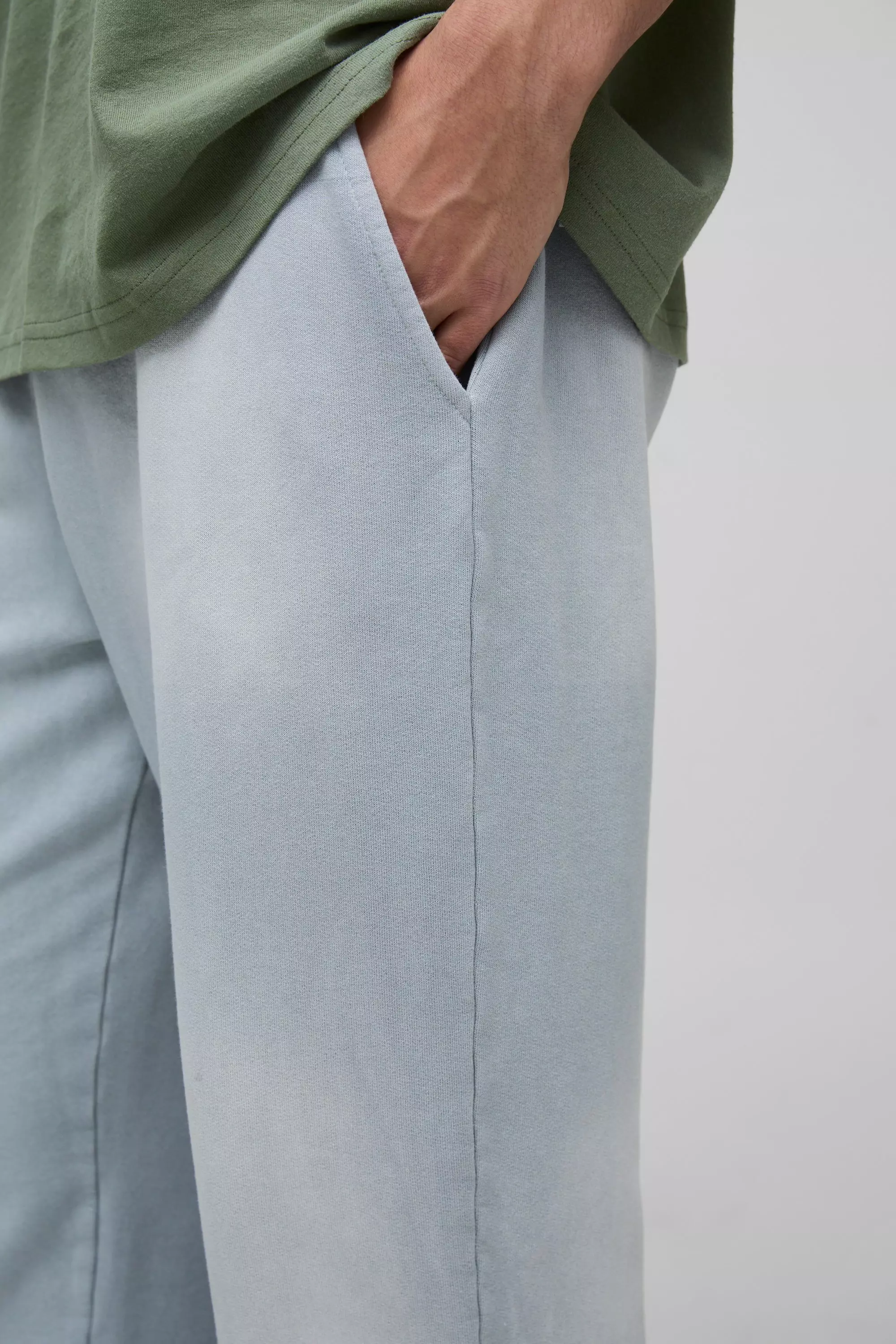 Grey Oversized Spray Wash Joggingbroek alternatieve afbeelding
