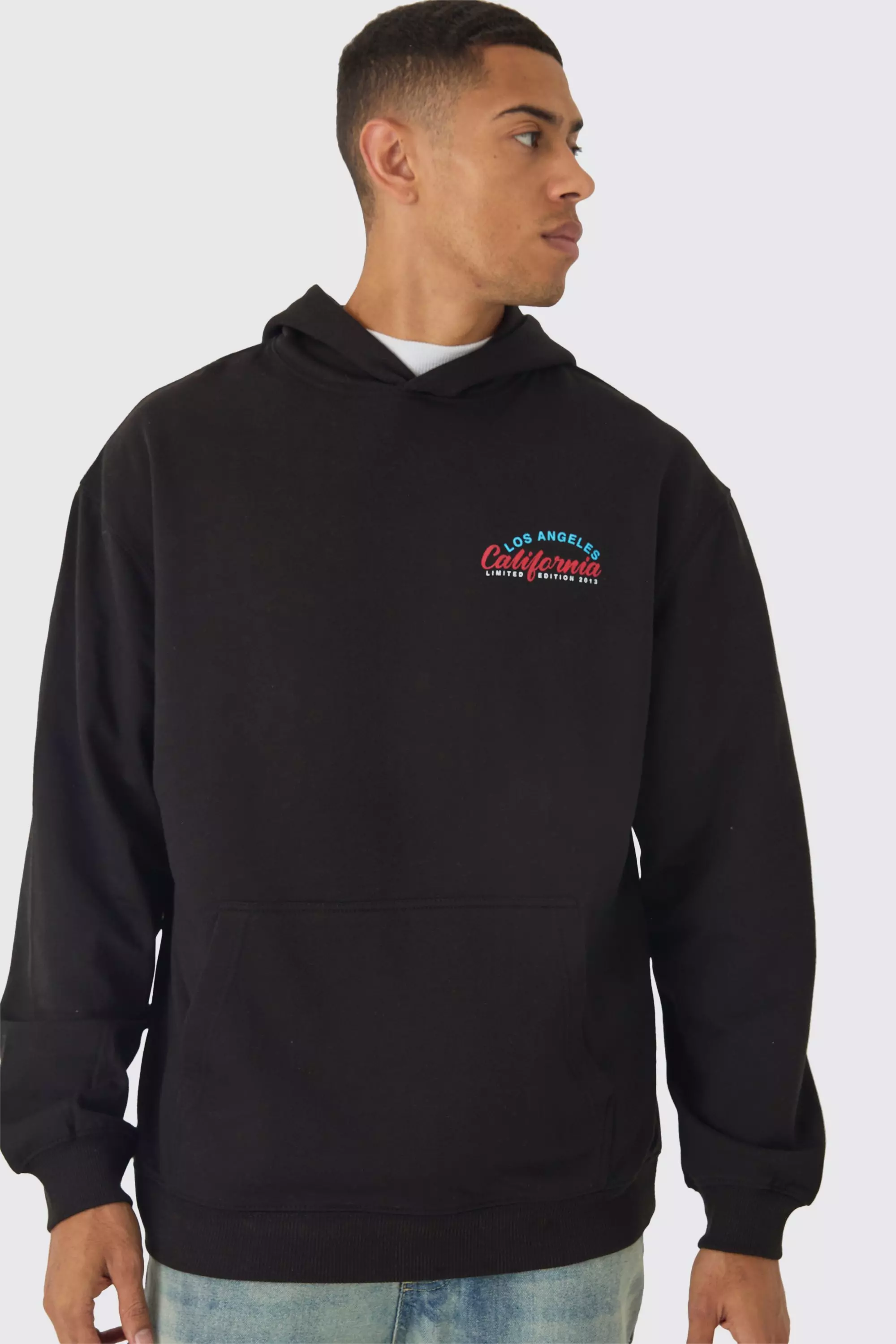 Black Oversized Motel Back Print Hoodie alternative image