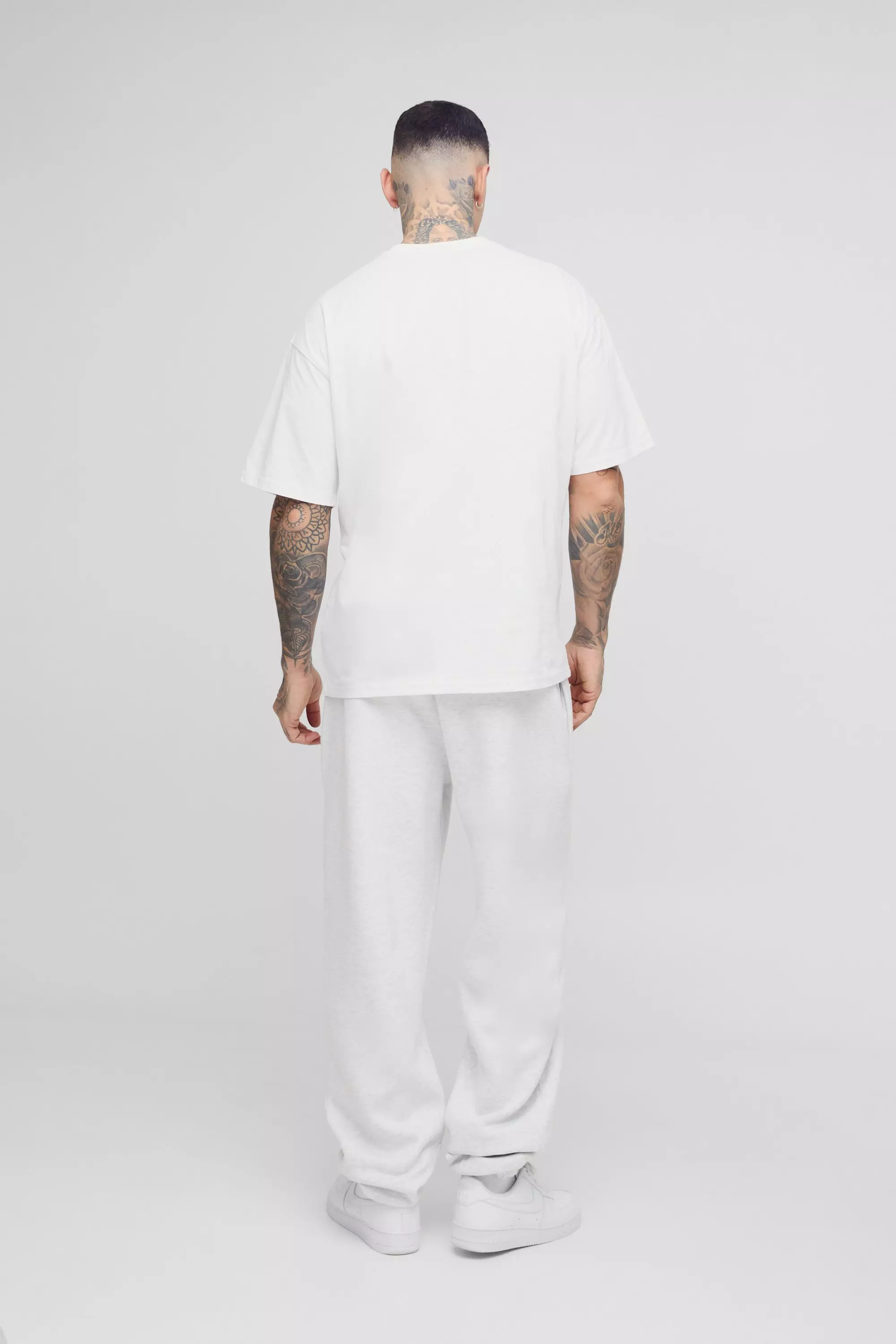 White Tall Oversized Basic T-Shirt alternative image