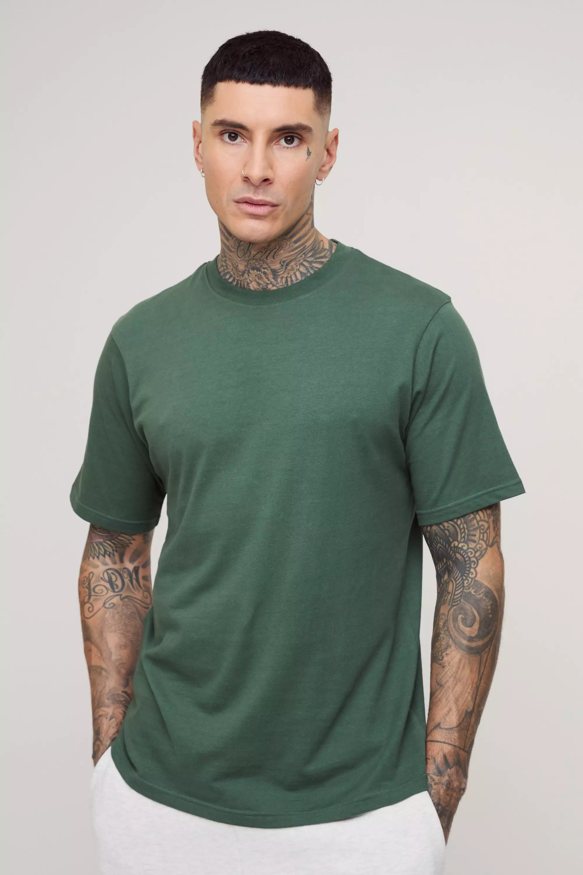 Tall Basic T-shirt in Forest Forest