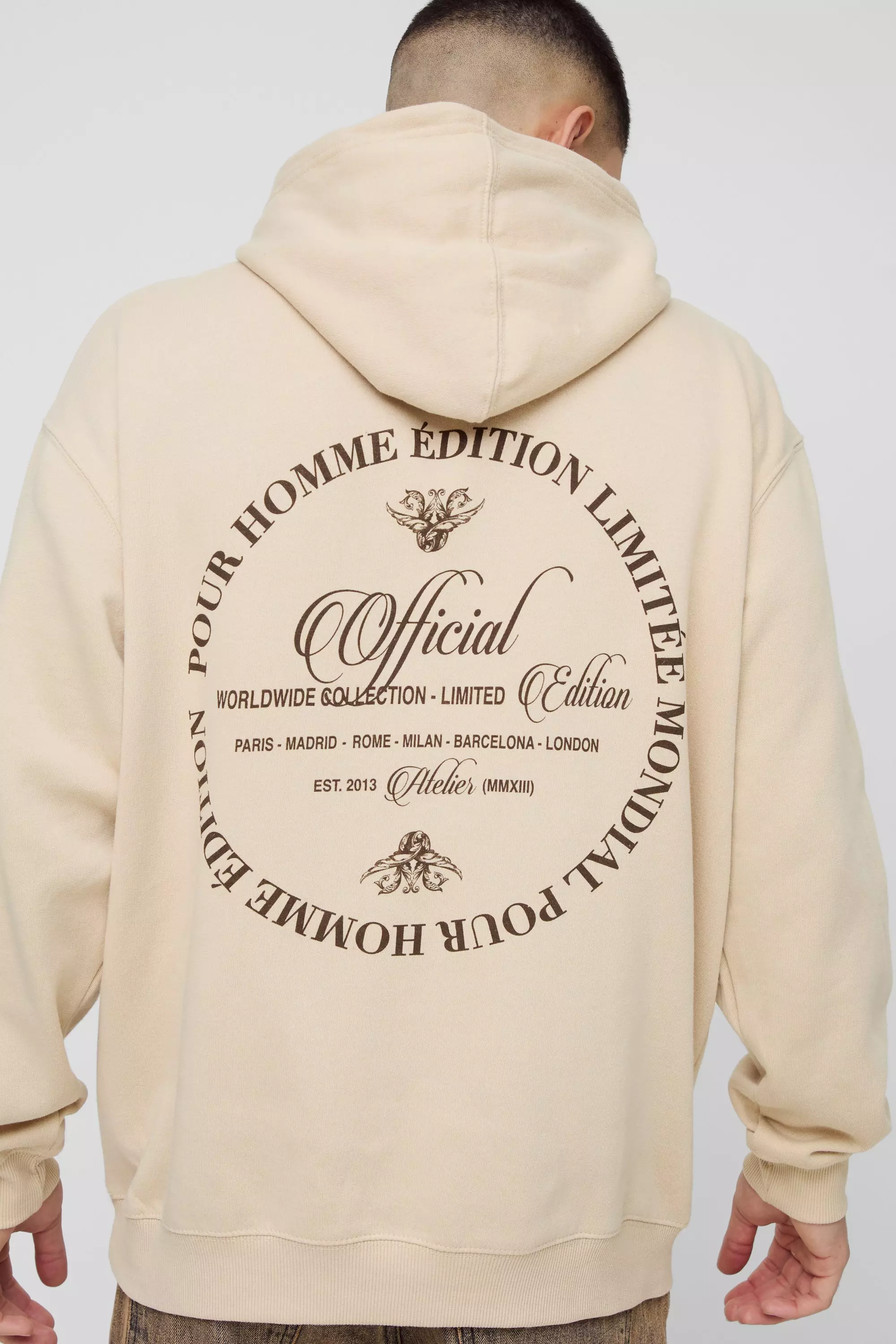 Washed Official Graphic Hoodie boohooMAN