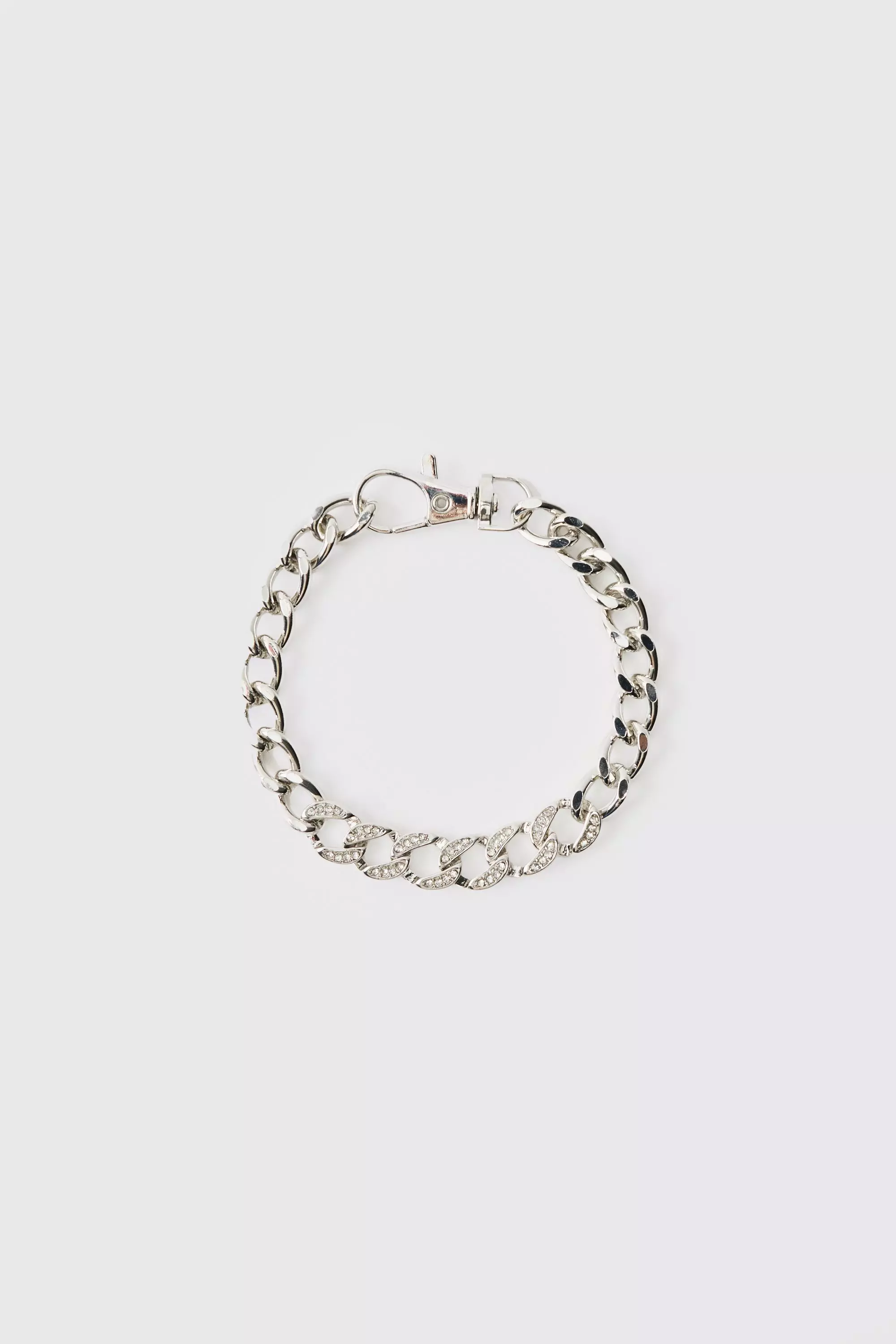 Semi Iced Bracelet Silver