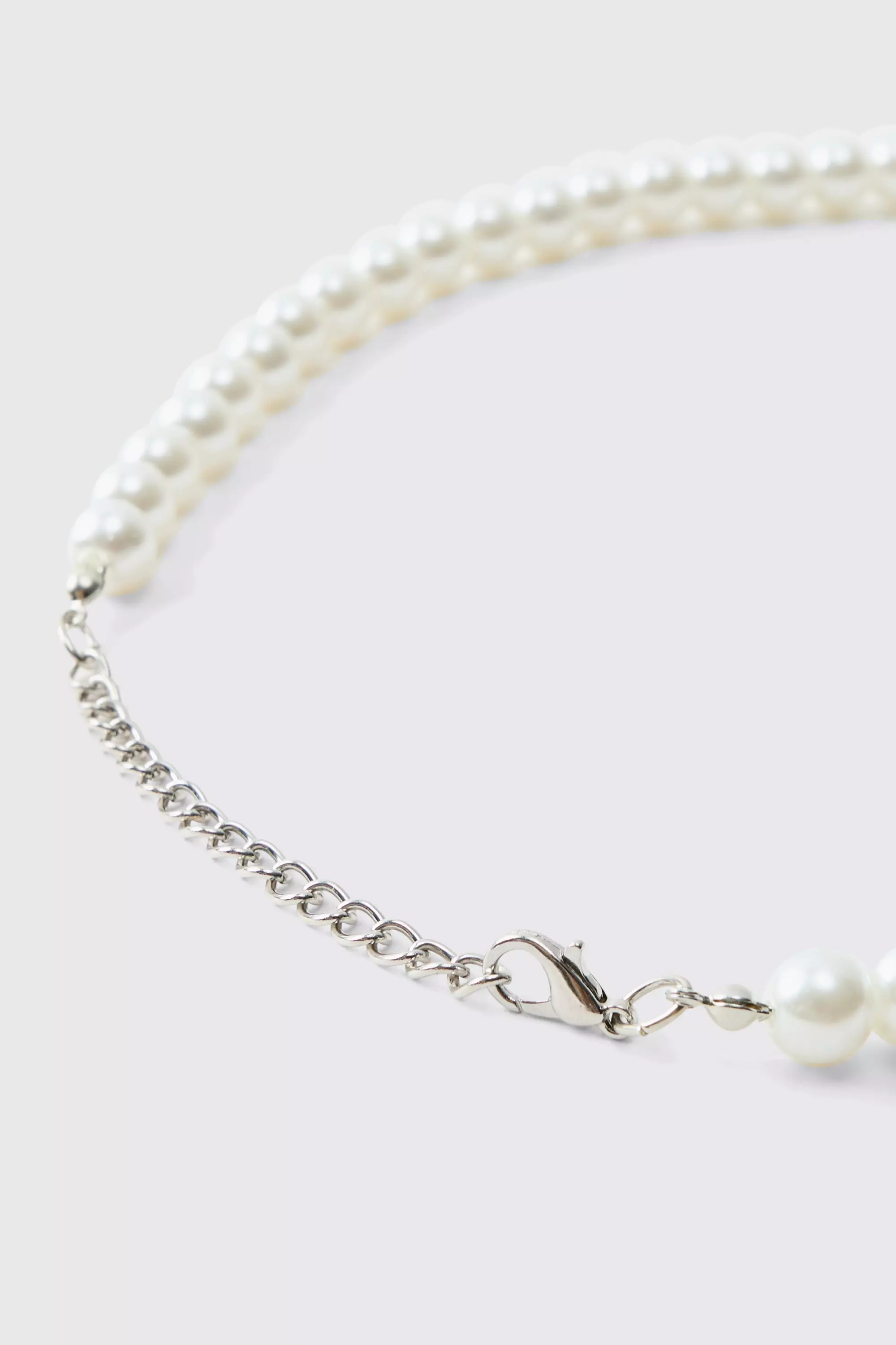 Collana Di Perle Con Croce, White immagine alternativa
