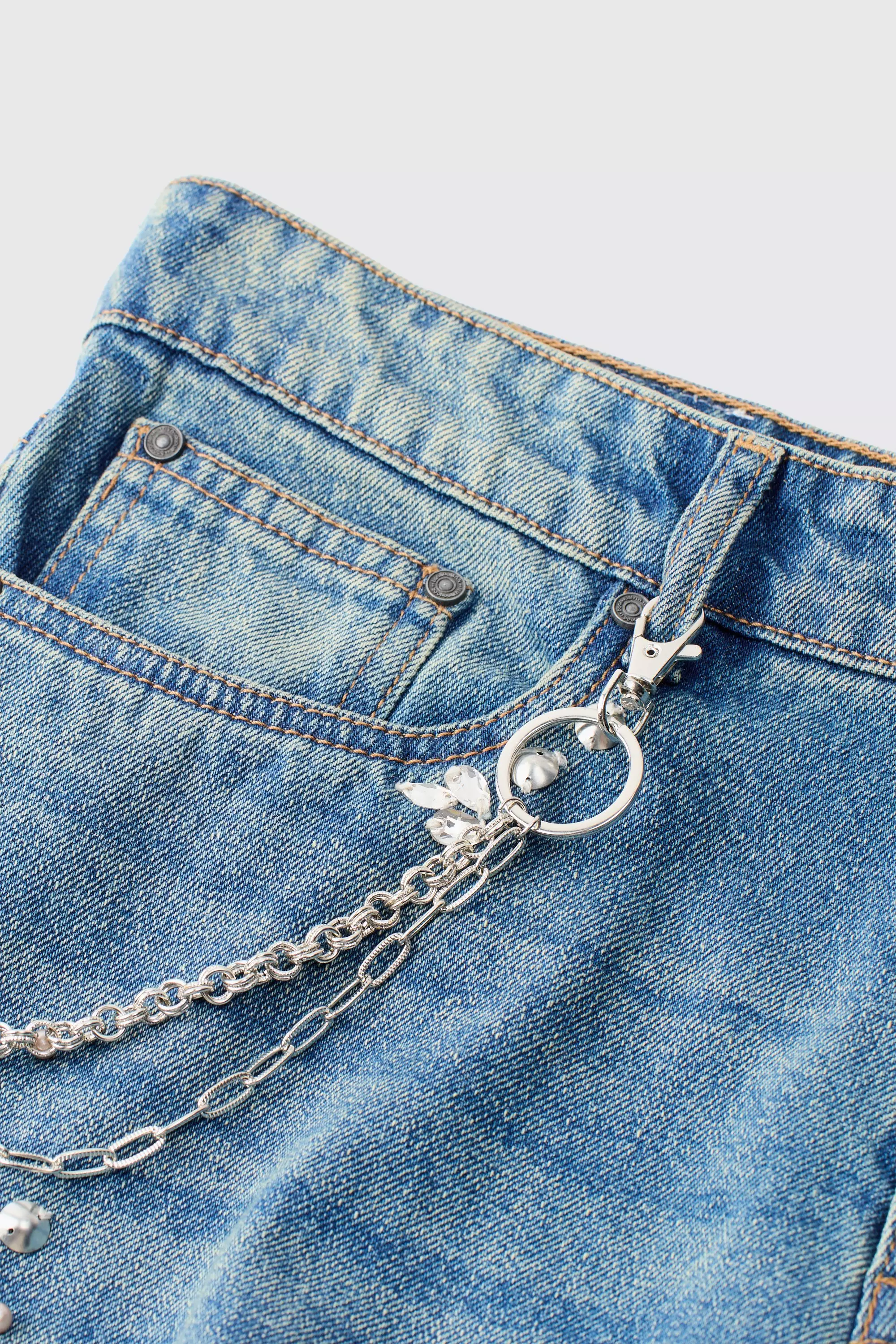 Layered Jean Chain Silver