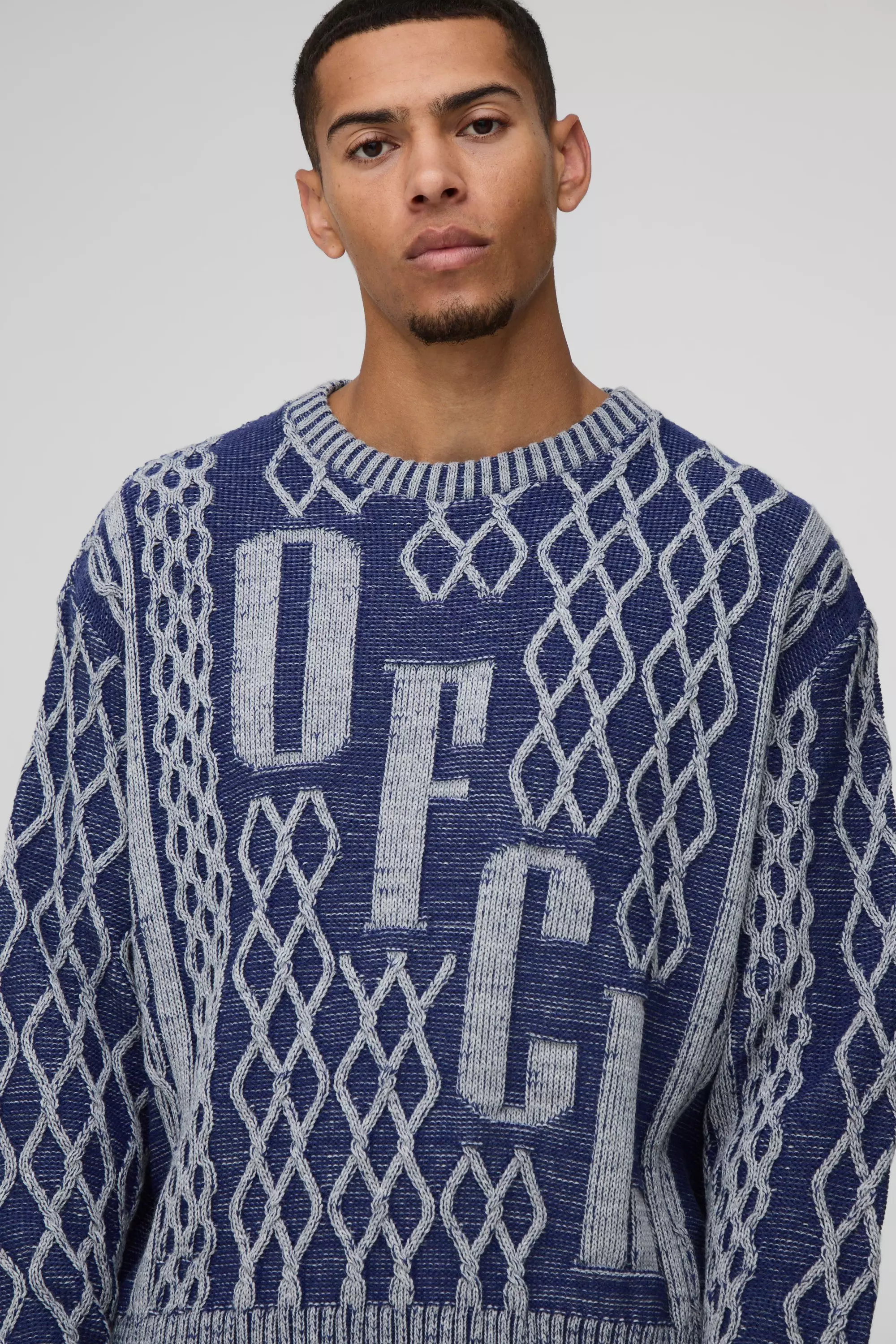 Muscle-Fit Official Kontrast-Strickpullover, Blue alternatives Bild