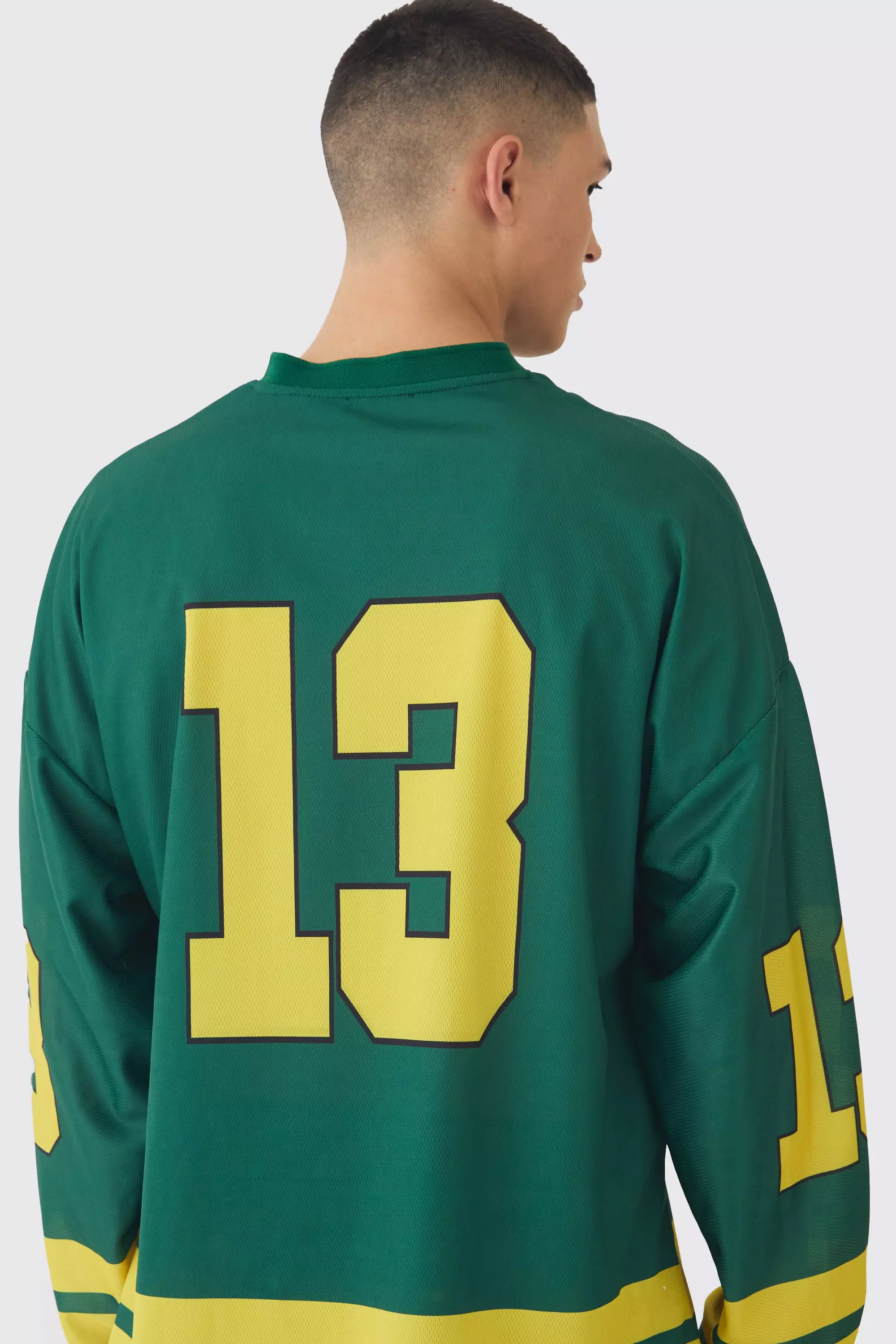 Maillot de hockey oversize en mesh, Forest autre image