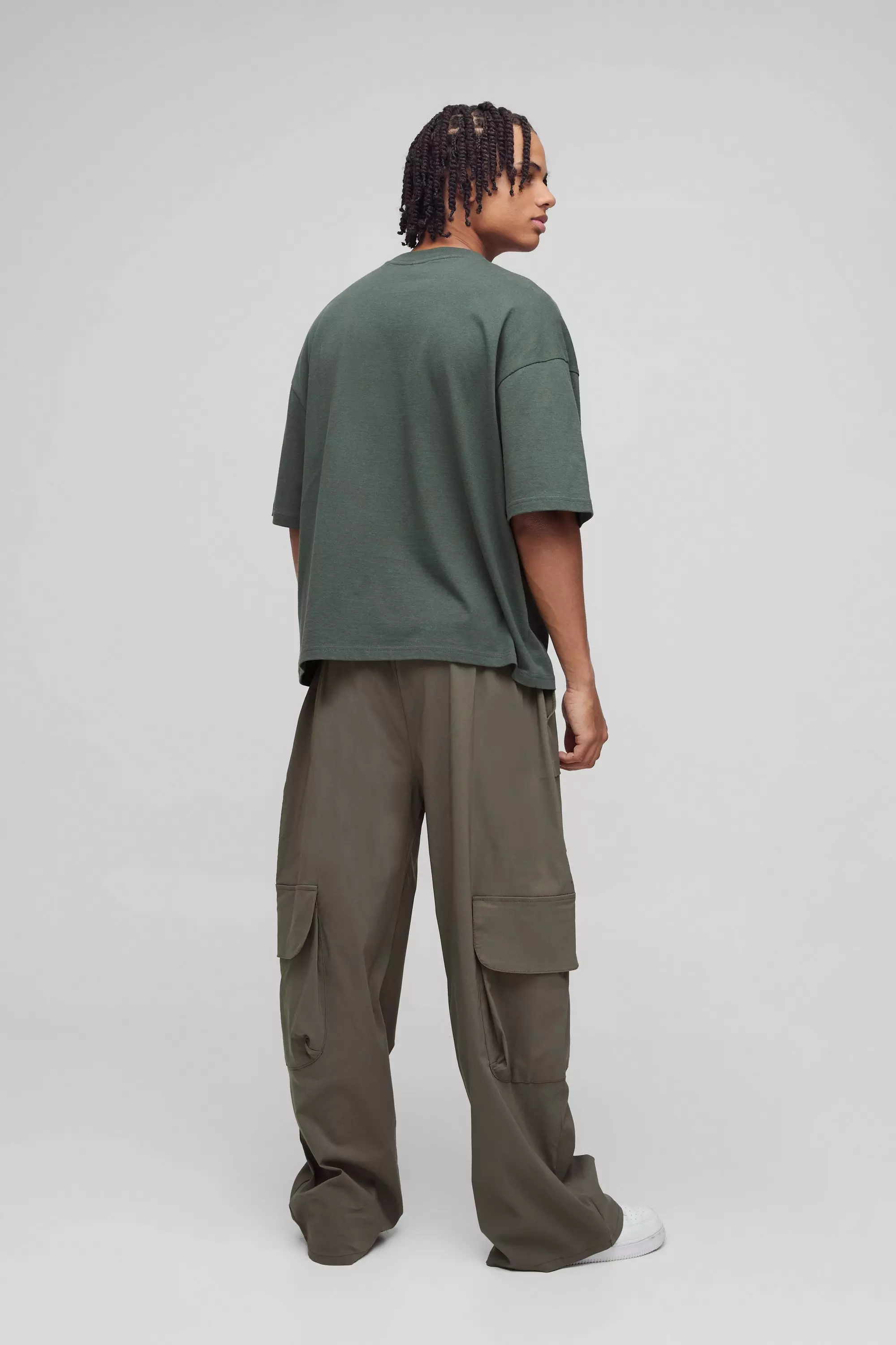 Khaki Parachute Bengaline Cargo Trousers alternative image