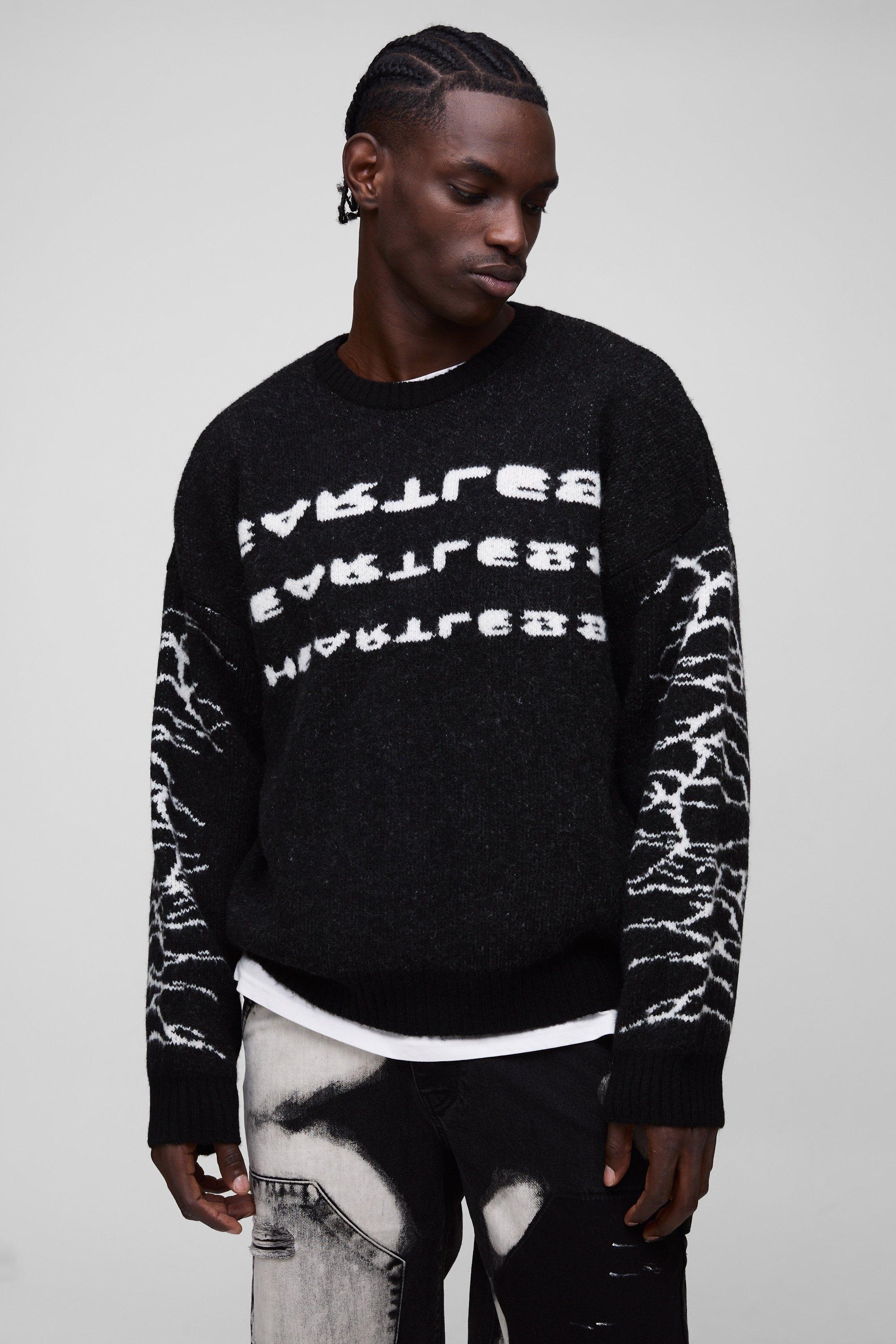 Graphic jumper mens sale