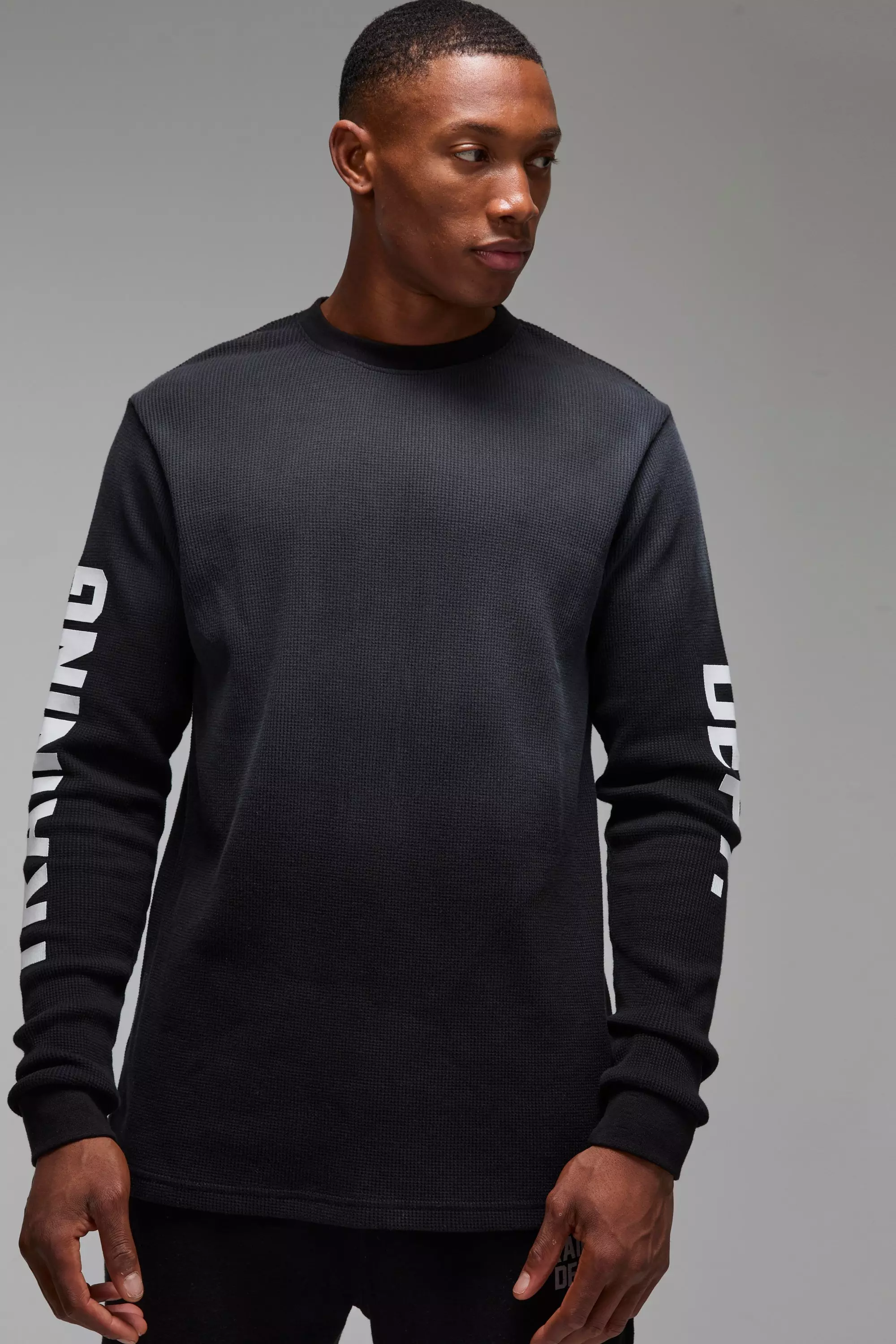 Black Training Dept Waffle Long Sleeve T-shirt alternative image