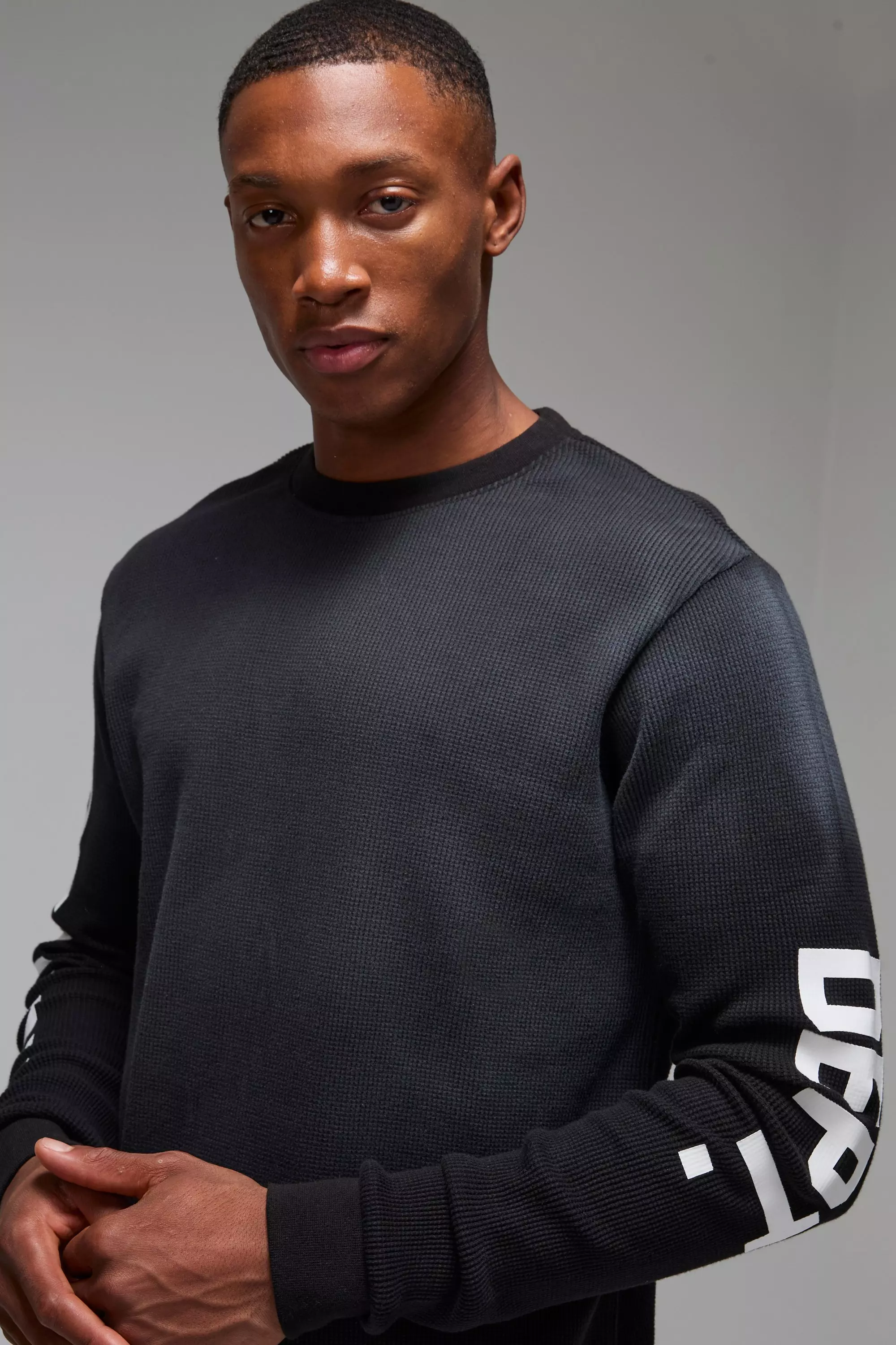 Black Training Dept Waffle Long Sleeve T-shirt alternative image