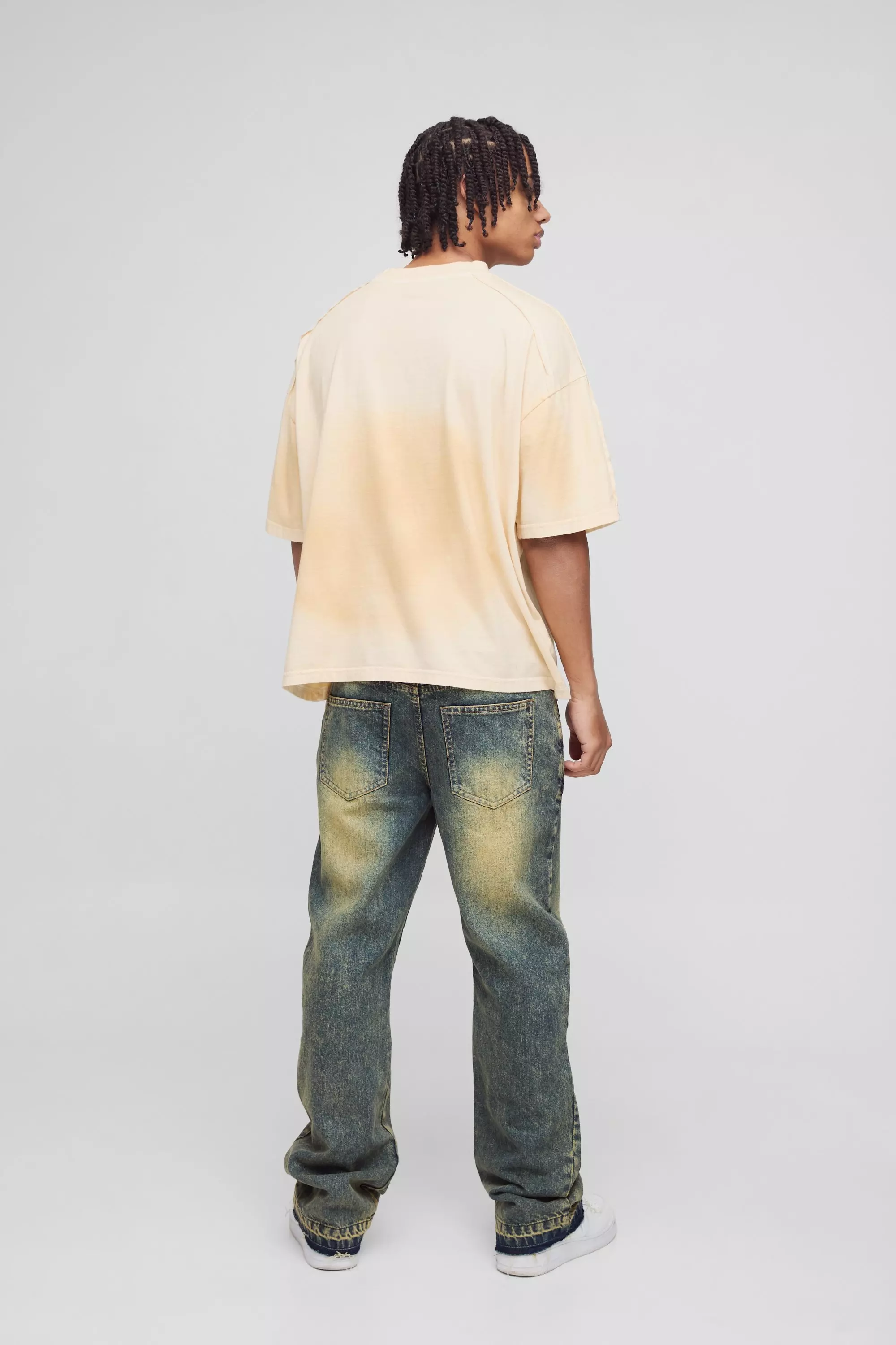 Zerrissene Slim-Fit Schlagjeans, Green alternatives Bild
