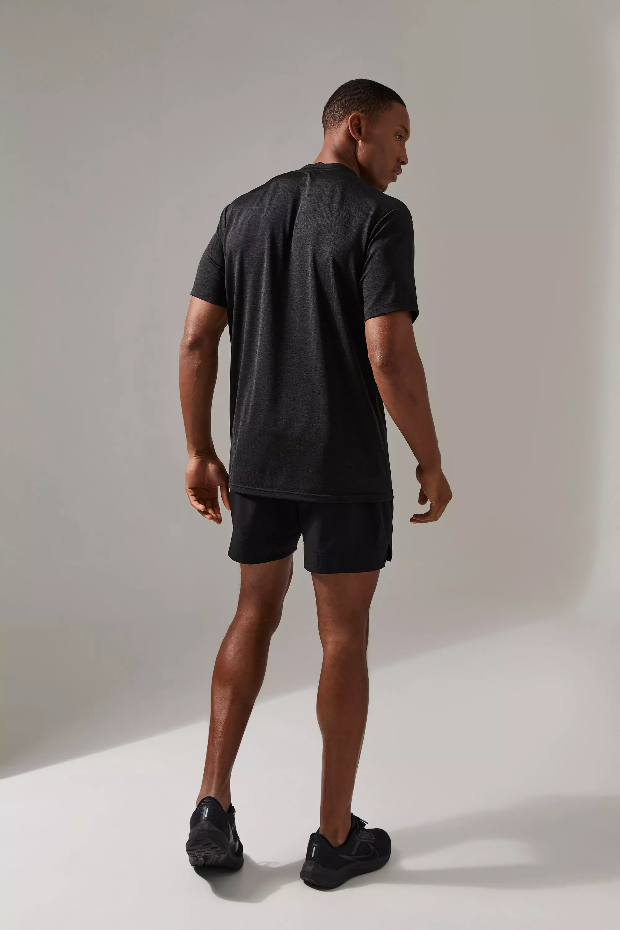 Black Man Active Breathable Marl Regular Fit T-shirt alternative image